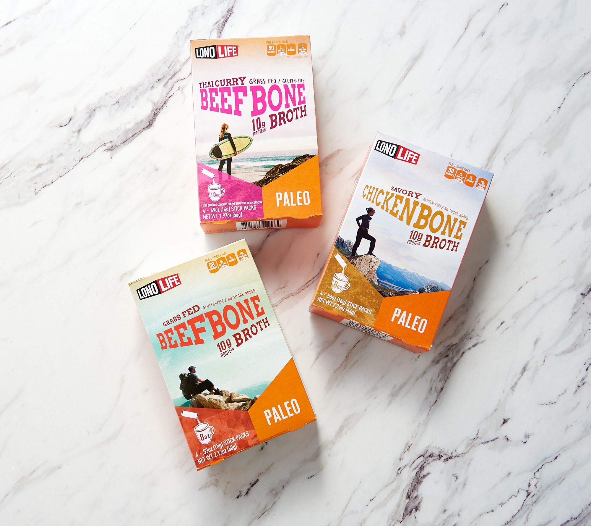 SH10/24 LonoLife 12 Count Bone Broth in Choice of Flavor