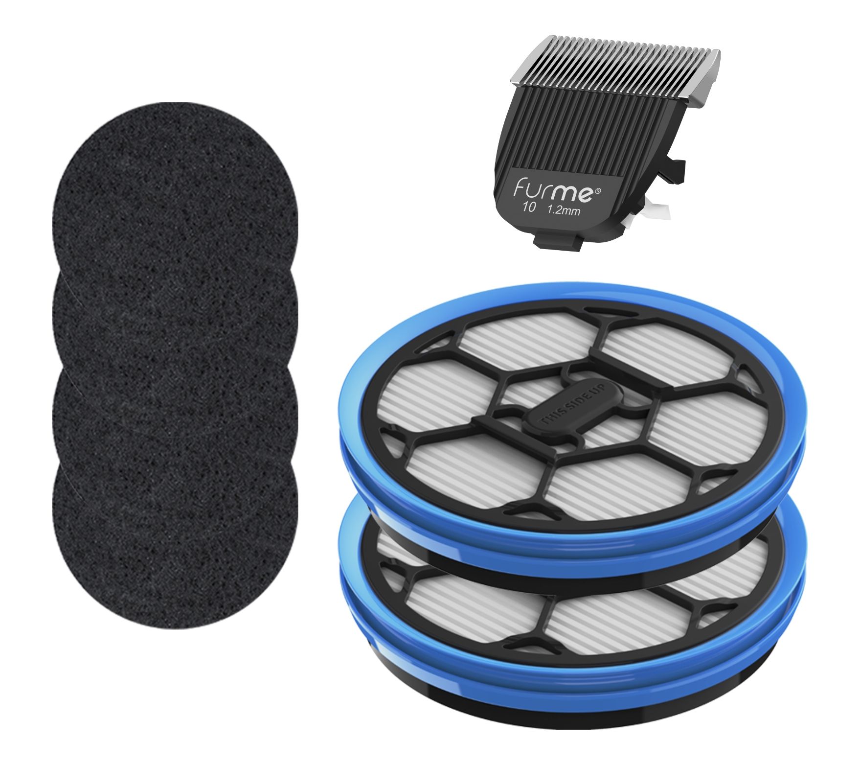furMe Grooming Vacuum Filters & Blade Replacement Pack
