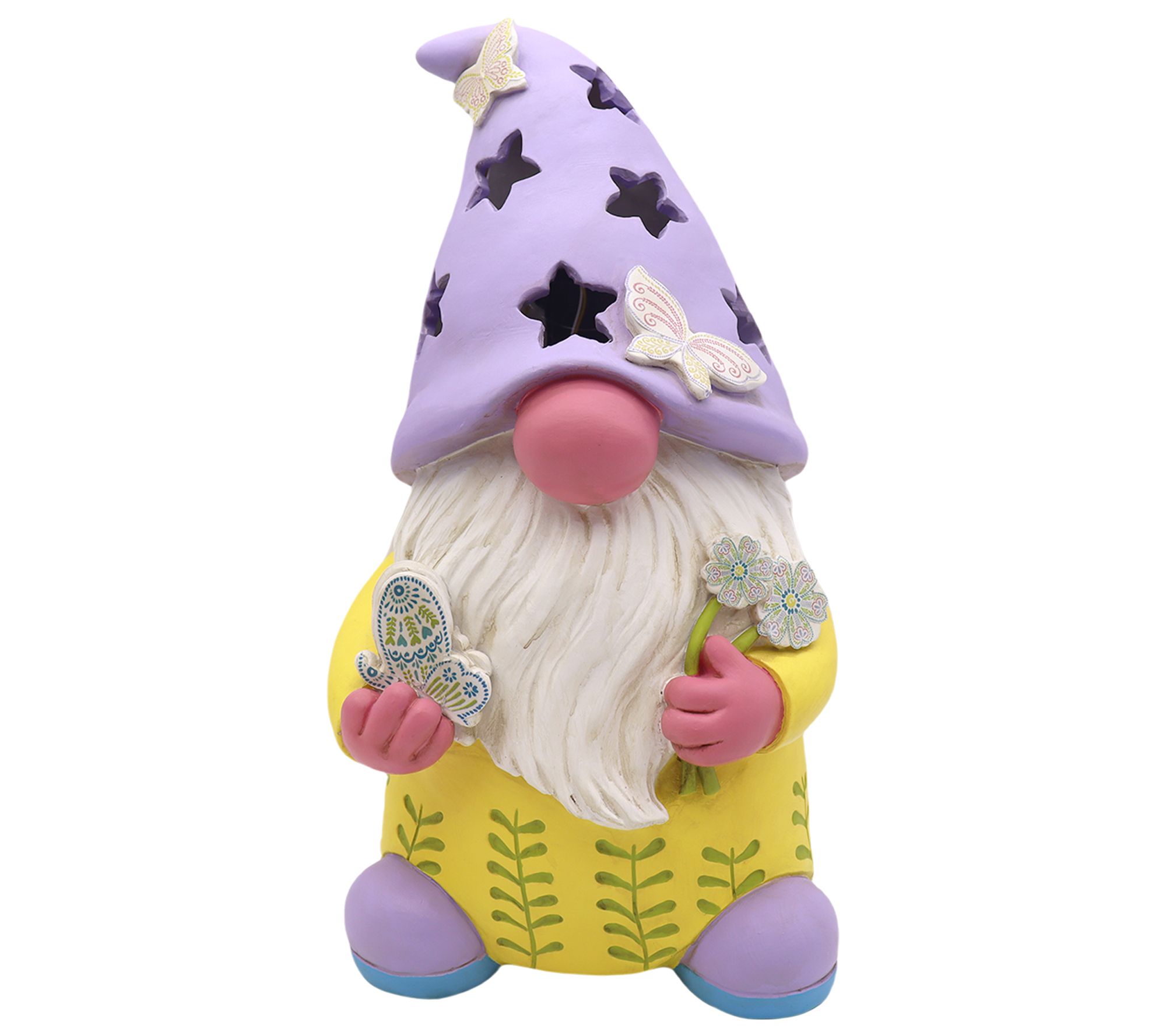  Temp-tations Outdoors 12" Solar Garden Gnome - M99625