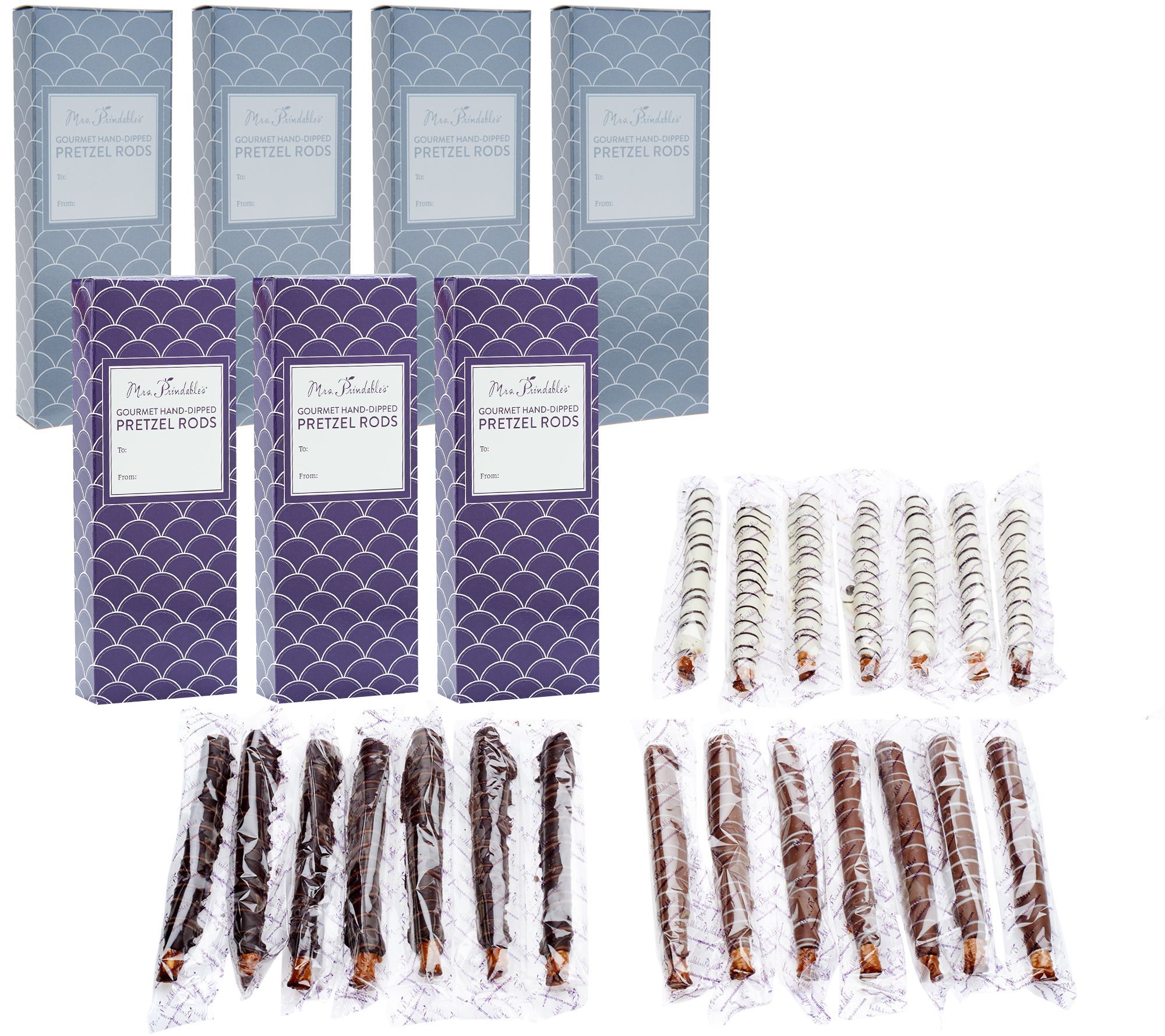 Mrs. Prindable's 21Piece Chocolate Covered Pretzel Rods