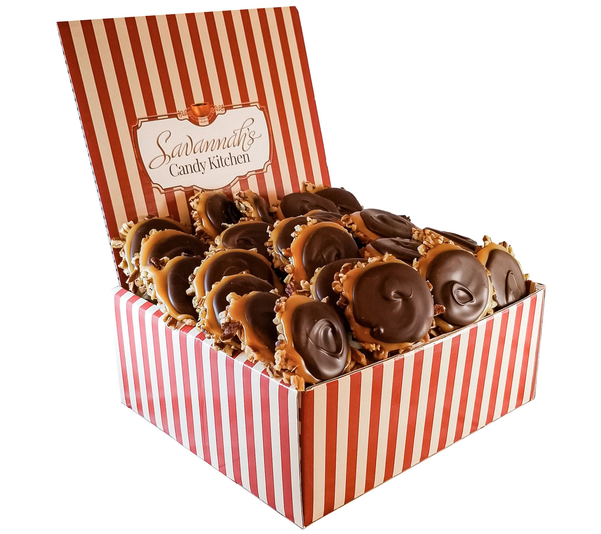 Savannah's Candy Kitchen 24pc Dark Chocolate Turtle Gopher