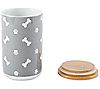 Design Imports Tossed Bone & Paw Print CeramicTreat Canister, 1 of 6