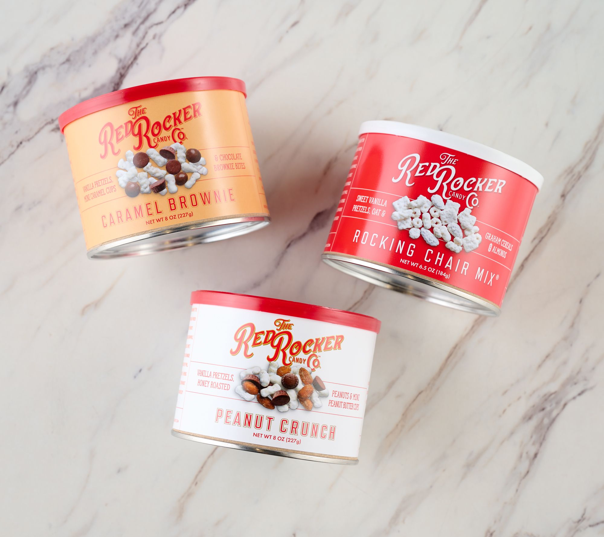 Red Rocker Candy (3) Sweet Snack Mixes in Gift Tins - QVC.com