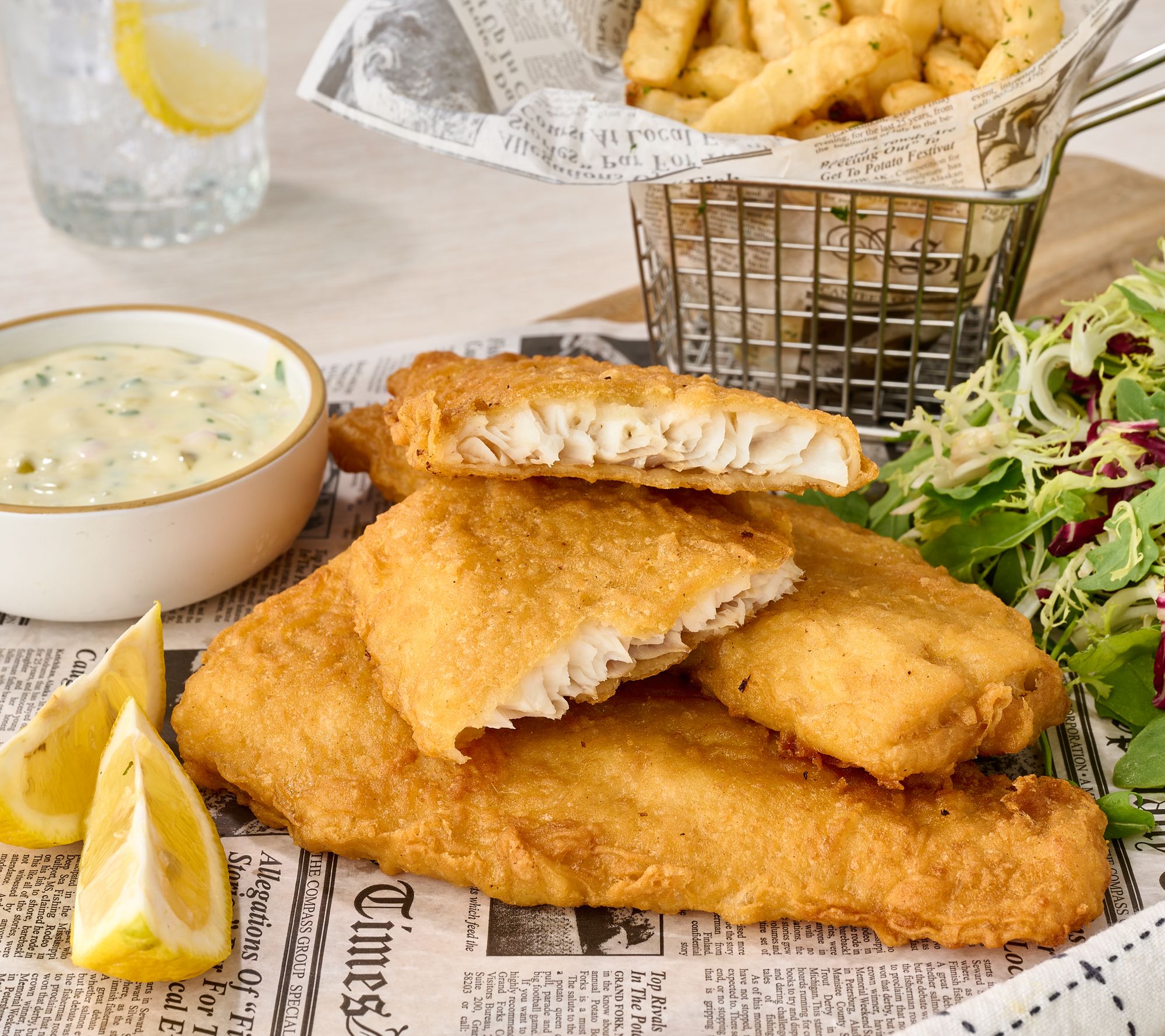 Anderson Seafoods (8) 8.5-oz Golden Battered Cod Filets