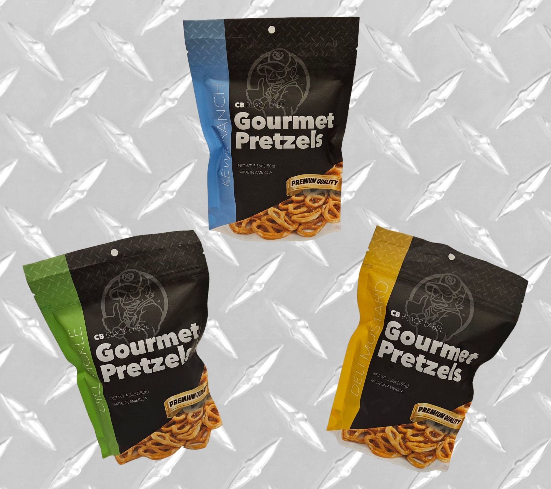 CB Black Label (6) 5.3oz Bags 2-Ranch 2-Pickle2-Mustard