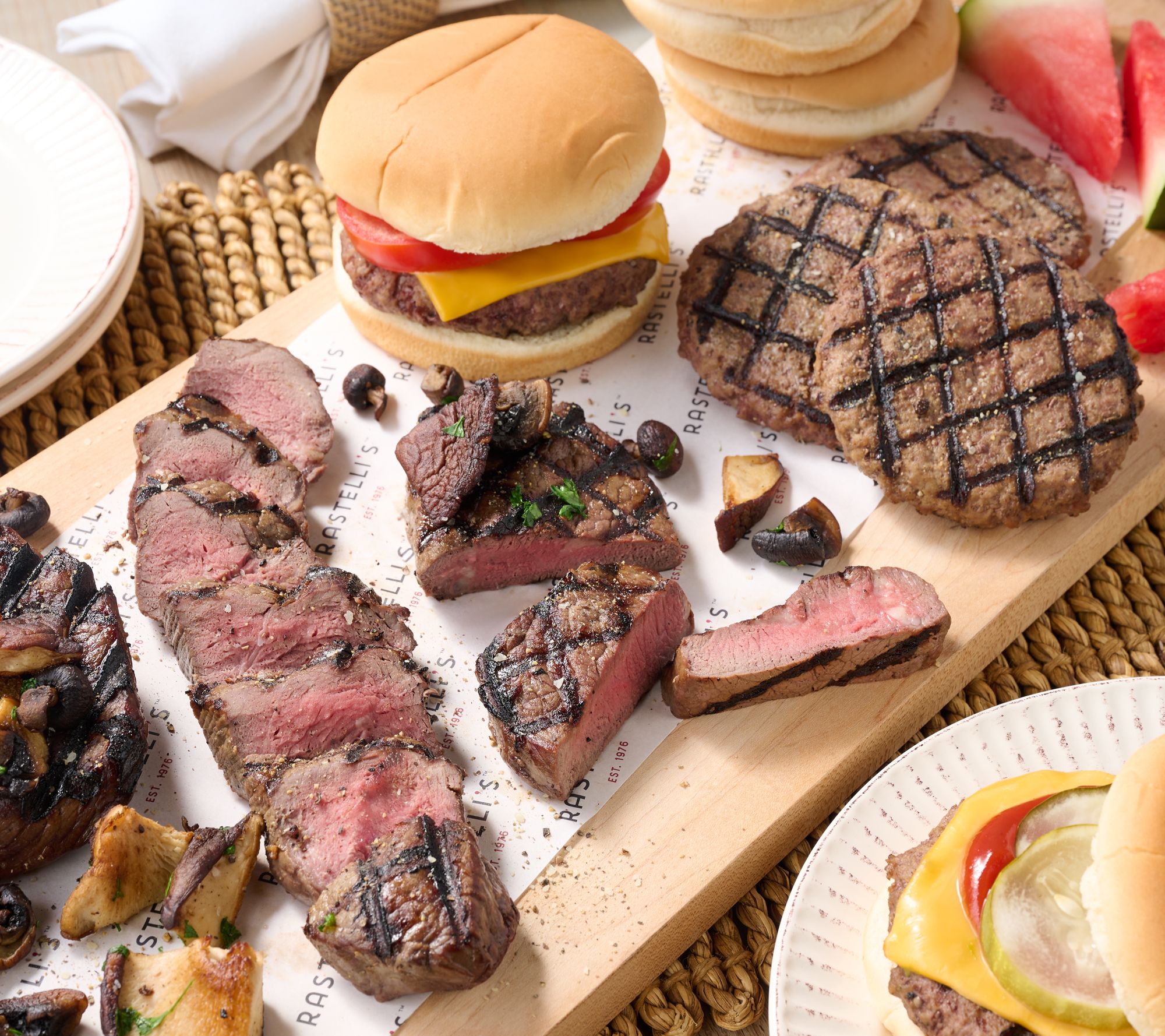 Rastelli's (10) 5-oz Sirloin Steaks & (10) 4-oz Beef Burgers