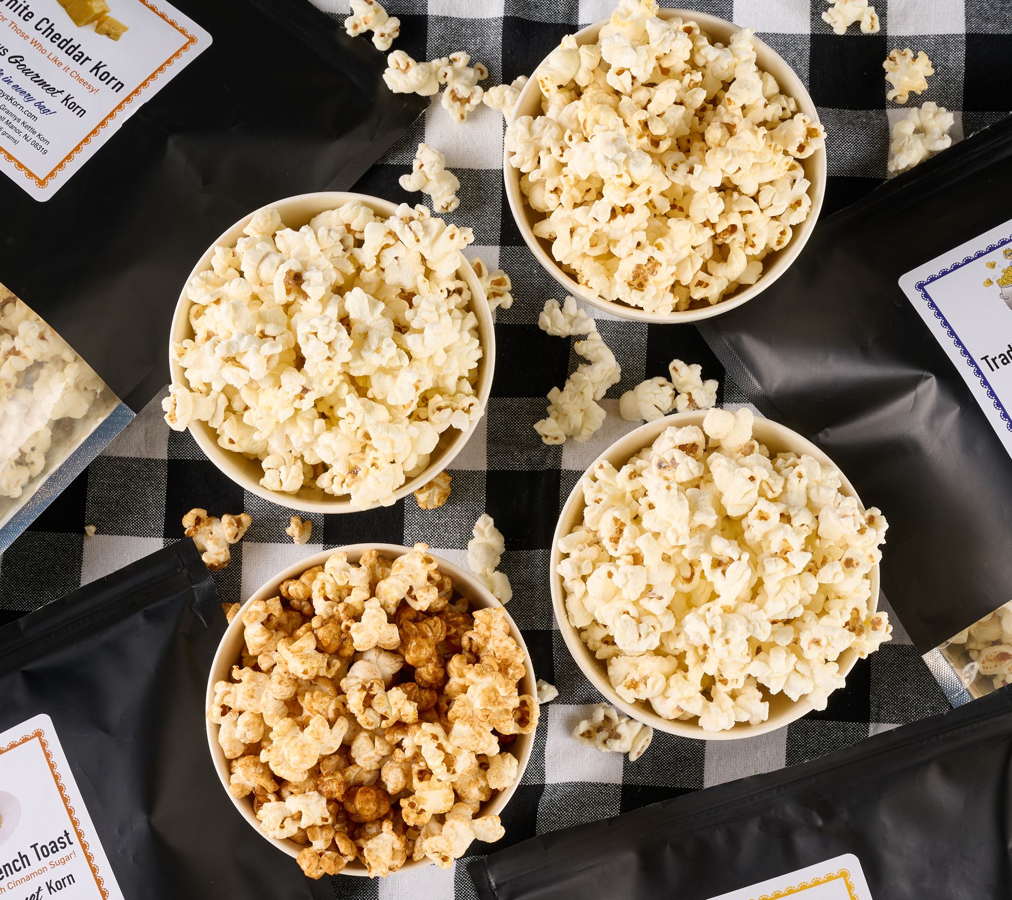 Grannys Korn Small Batch Gourmet Popcorn In 4 Flavor Variety Pack