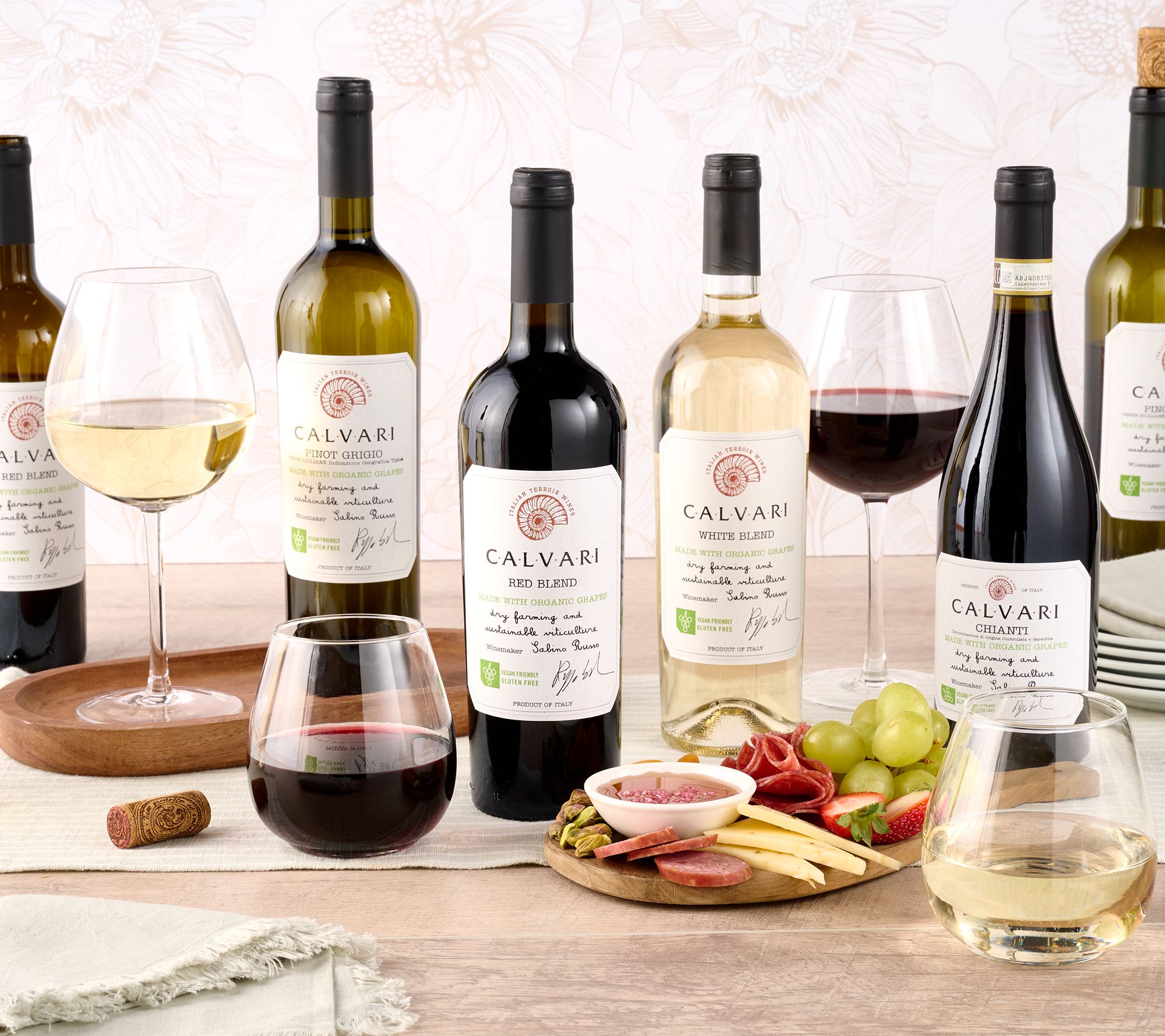 Hemispheres (8) 750ml Bottles Organic Italian Wine Auto-Delivery