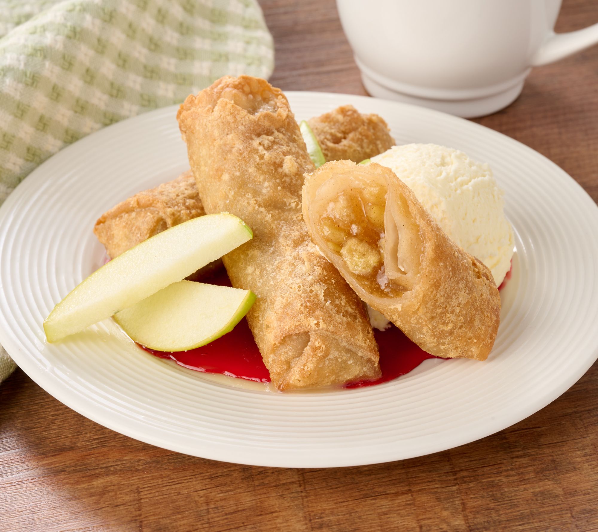 Falkor Fusion (12) 2.5 oz. Crispy Apple Pie Egg Rolls Auto-Delivery