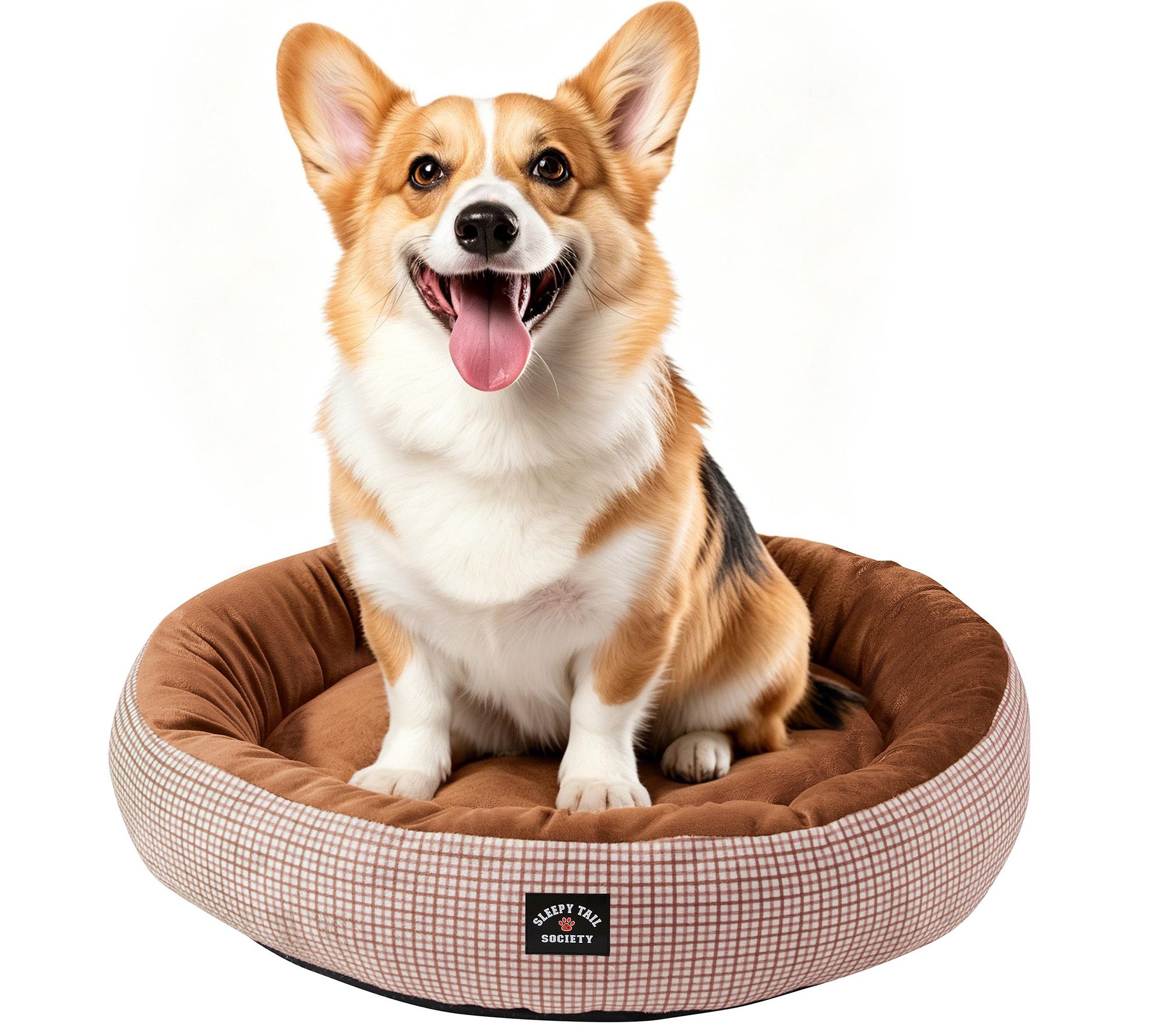 Sleepy Tail Society 25" Rufus Round Pet Bed