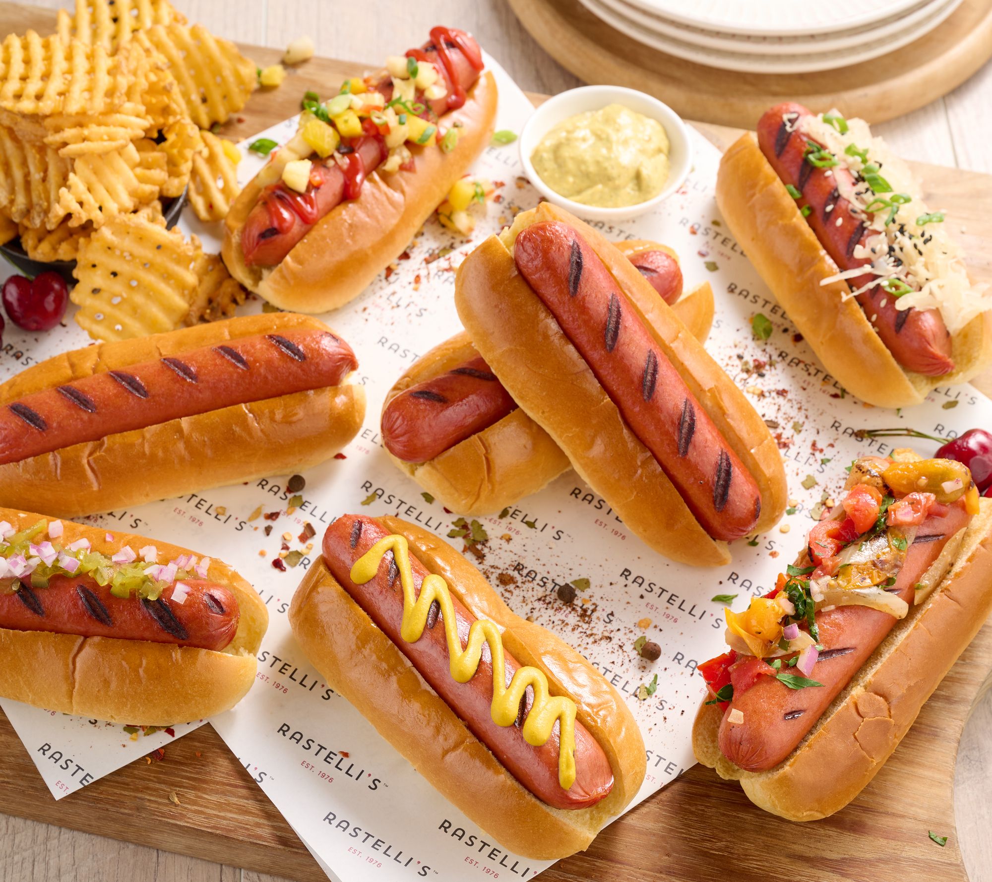 Rastelli's (40) 3.2-oz Black Angus All Beef Hot Dogs