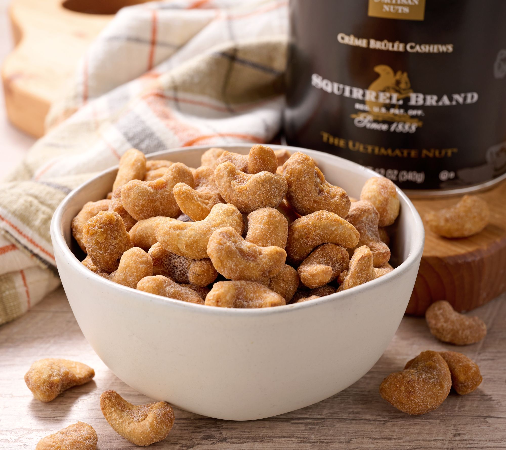 Squirrel Brand (3) 12 oz. Creme Brulee Cashews Auto-Delivery - QVC.com