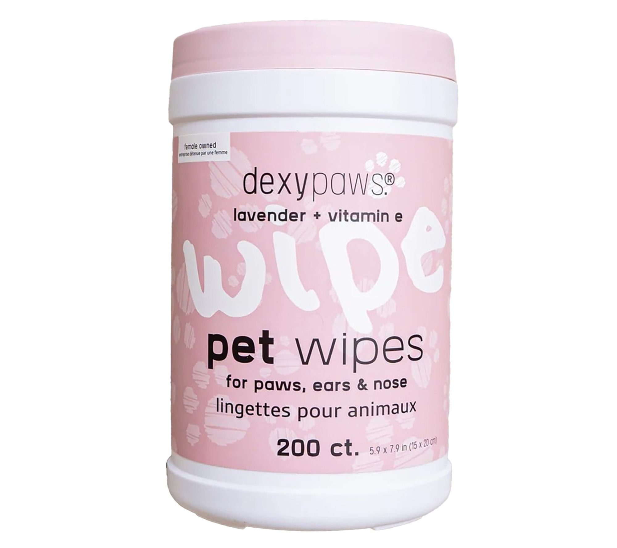 Dexypaws Pet Wipes 200ct Cleansing Wipes Lavender & Vitamin E