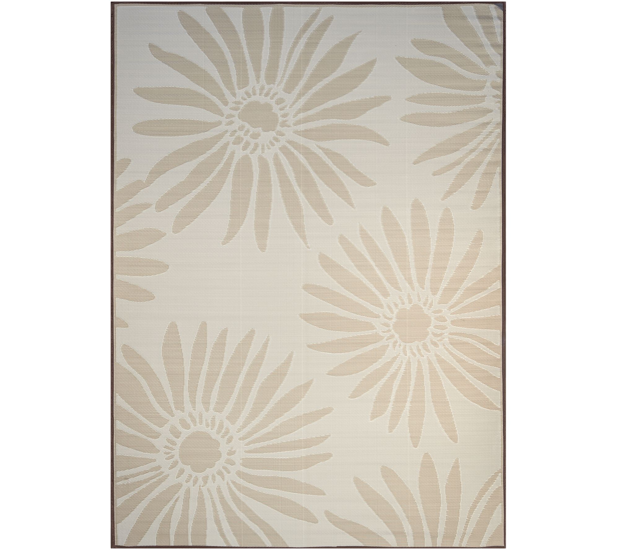 Barbara King Daisy 8x11 Reversible Outdoor Mat by PatioMats