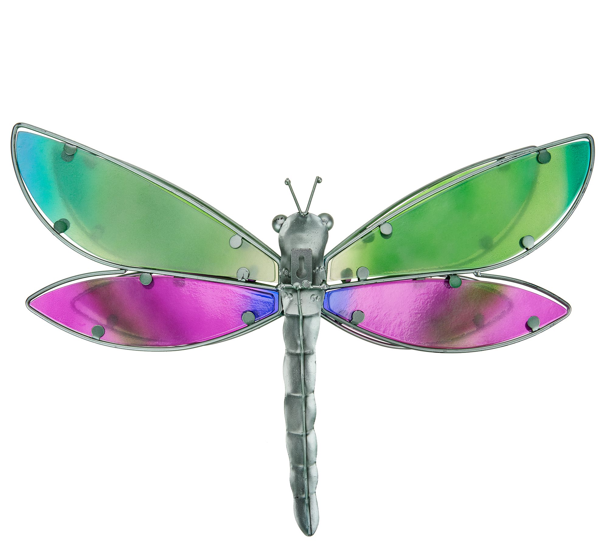 Plow & Hearth Layered Glass Butterfly or Dragonfly Wall Art - QVC.com