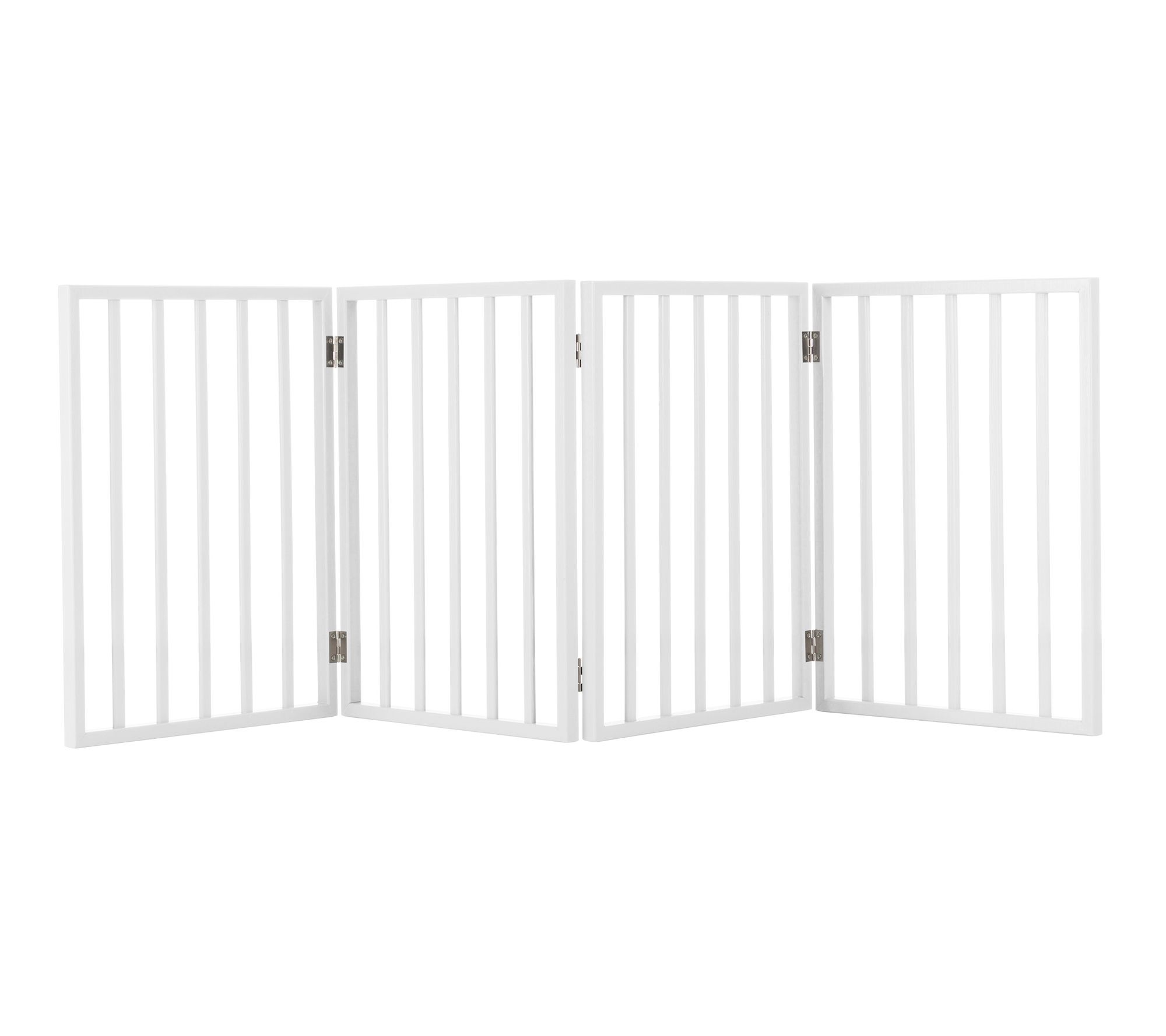 Petmaker 4 Panel Freestanding Dog Gate Indoor or Outdoor Use