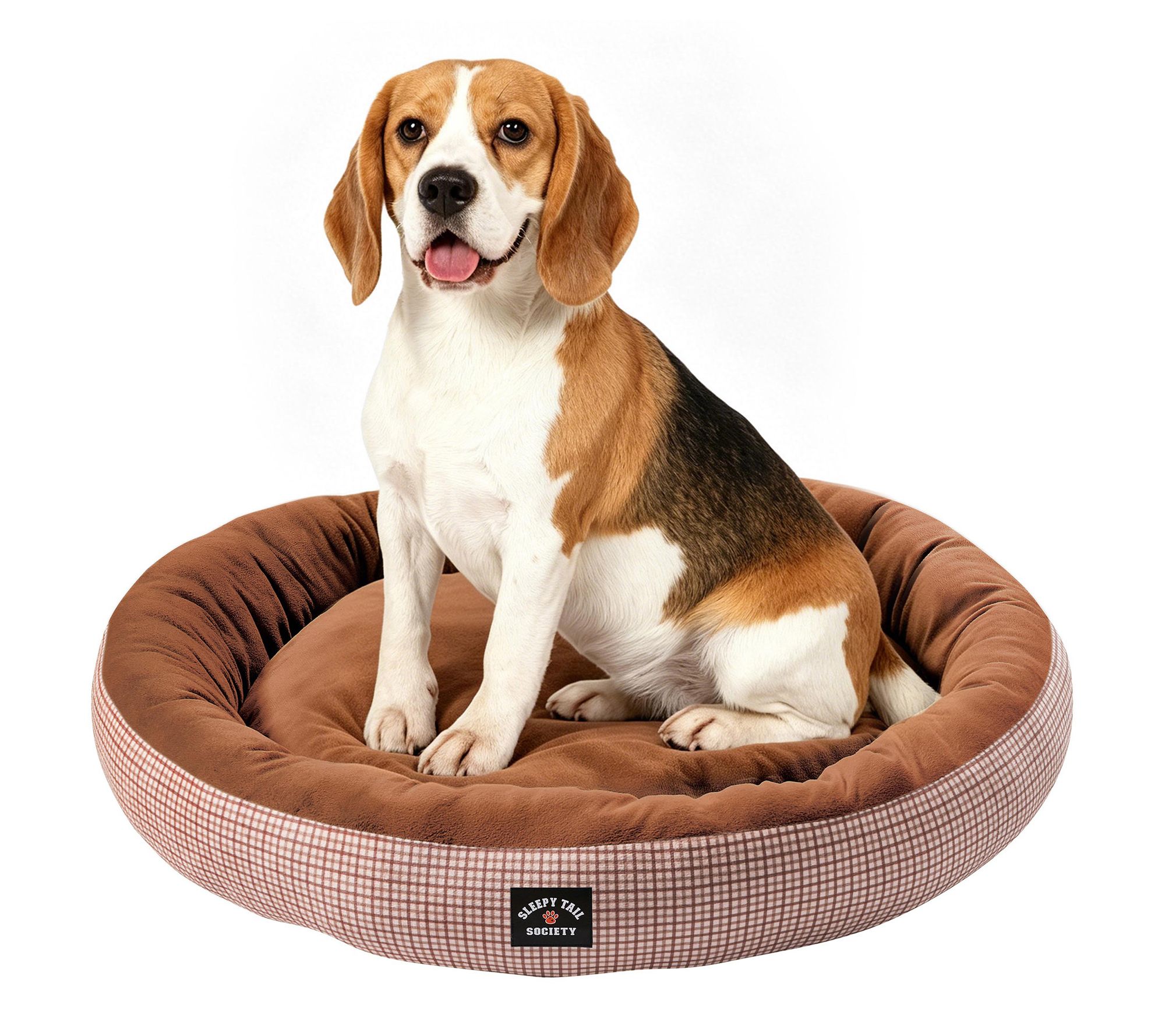 Sleepy Tail Society 35" Rufus Round Pet Bed