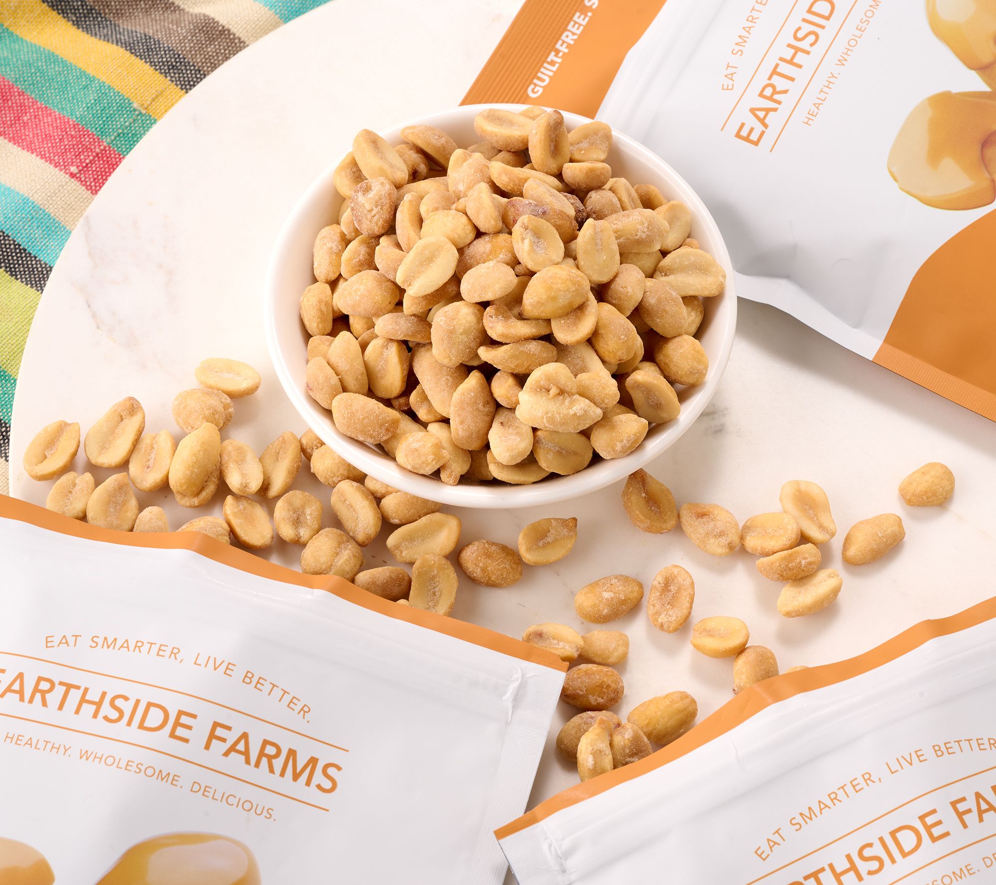 Earthside Farms (3) 4-oz Bags of Premium Candied Nuts