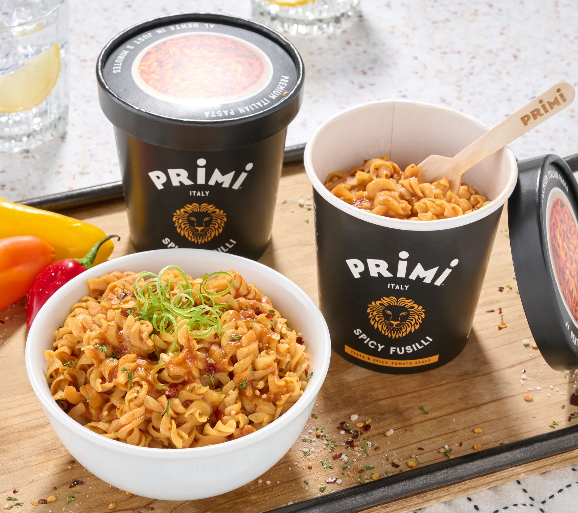 Primi Pasta (12) Premium Spicy Marinara Pasta Cups