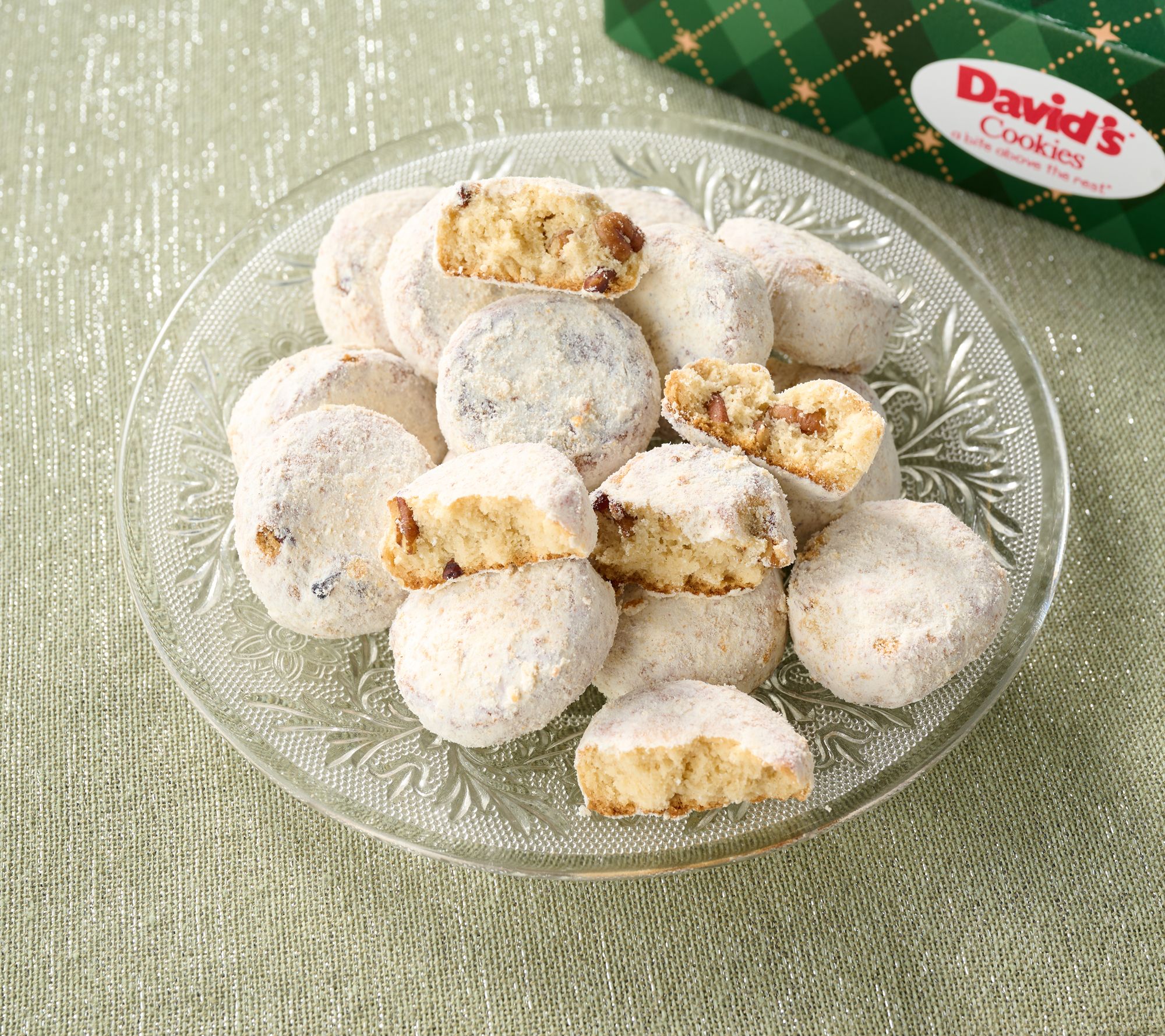 Davidâ  s Cookies 3 Lb Pecan Meltaways in (3) Gift Boxes