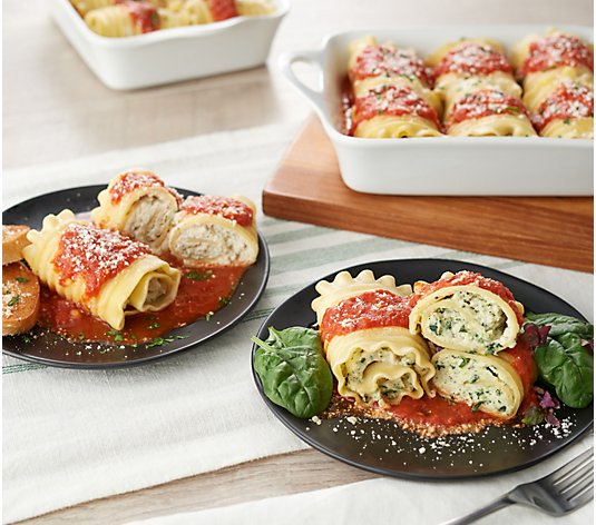 Mama Mancini's (12) 4-oz Spinach or Cheese Lasagna Rollups w/Sauce