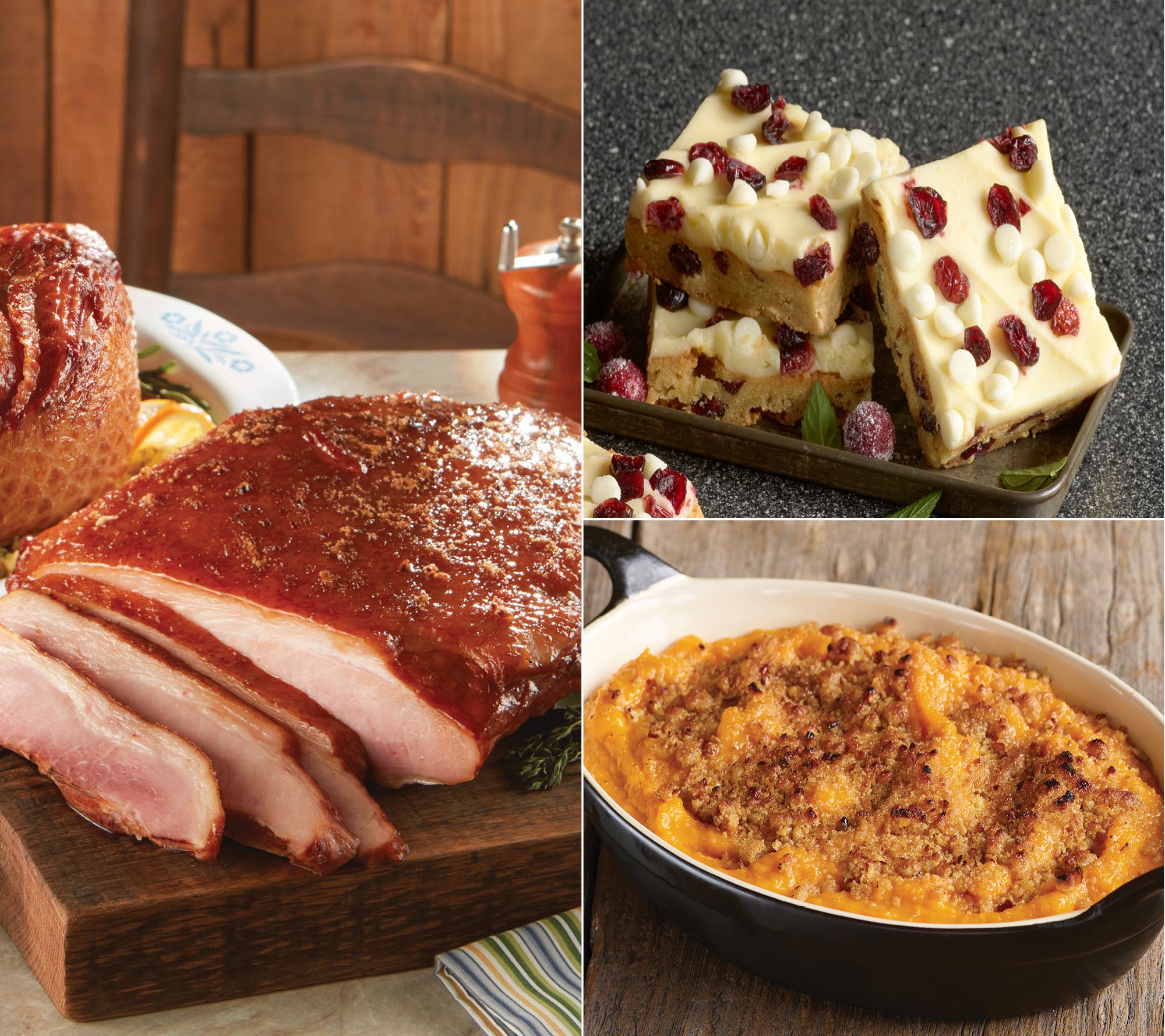Kansas City 4lb Carver Ham, Sweet Potato Casserole & Blondie Combo