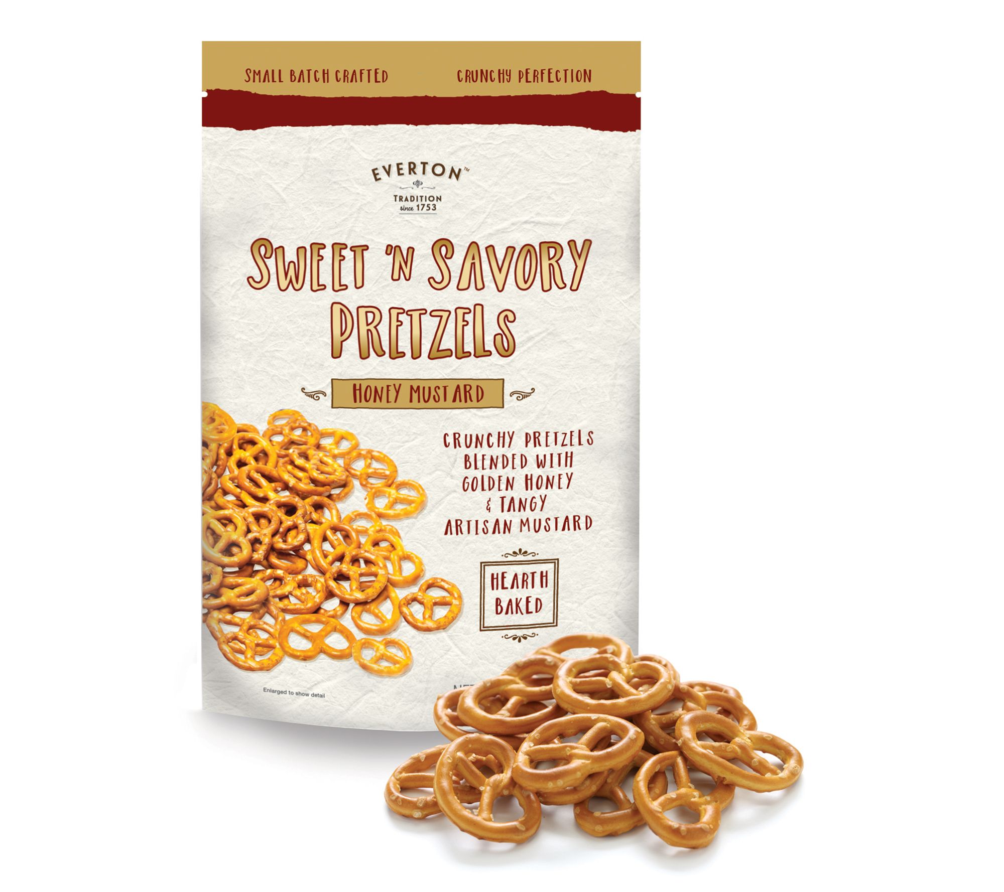 Everton Toffee (5) 6oz Bags of Honey Mustard Pretzels