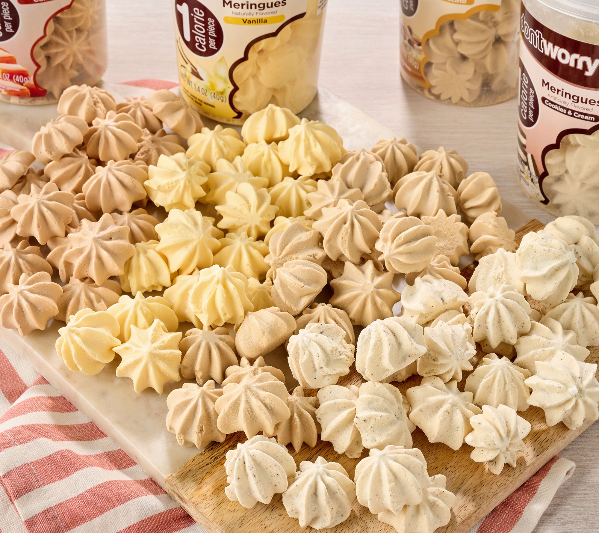 Don't Worry Snacks (4) Tubs 1 Calorie Meringues: Sweet Escapes