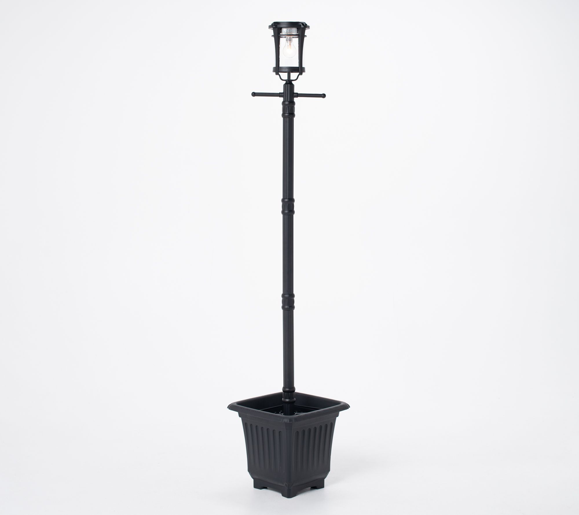 Garden Reflections Solar Lamp Post And, Solar Lamp Post With Planter Base