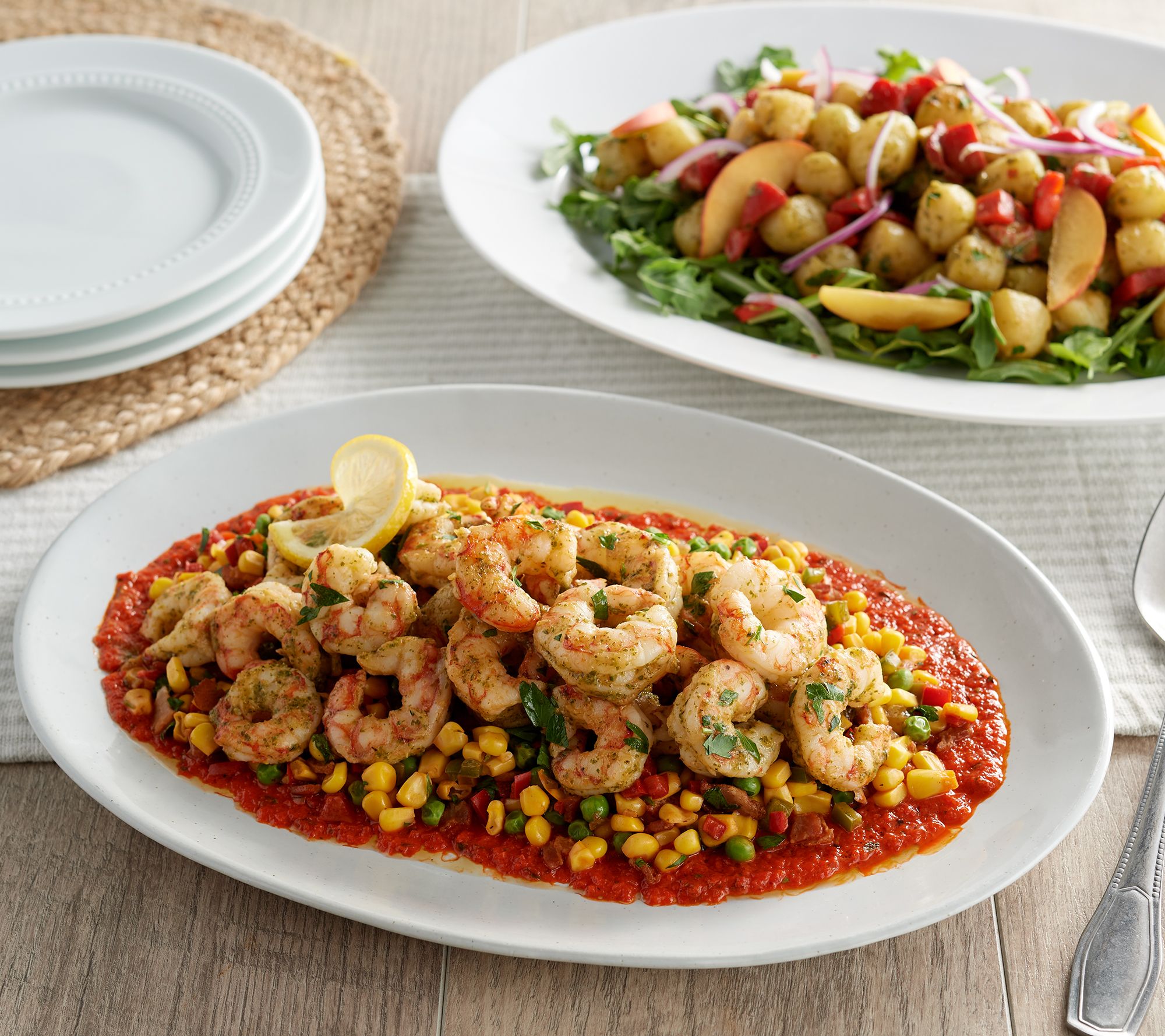 Anderson Seafoods 4lbs Shrimp & Scallop Combo w/ Basil Pesto