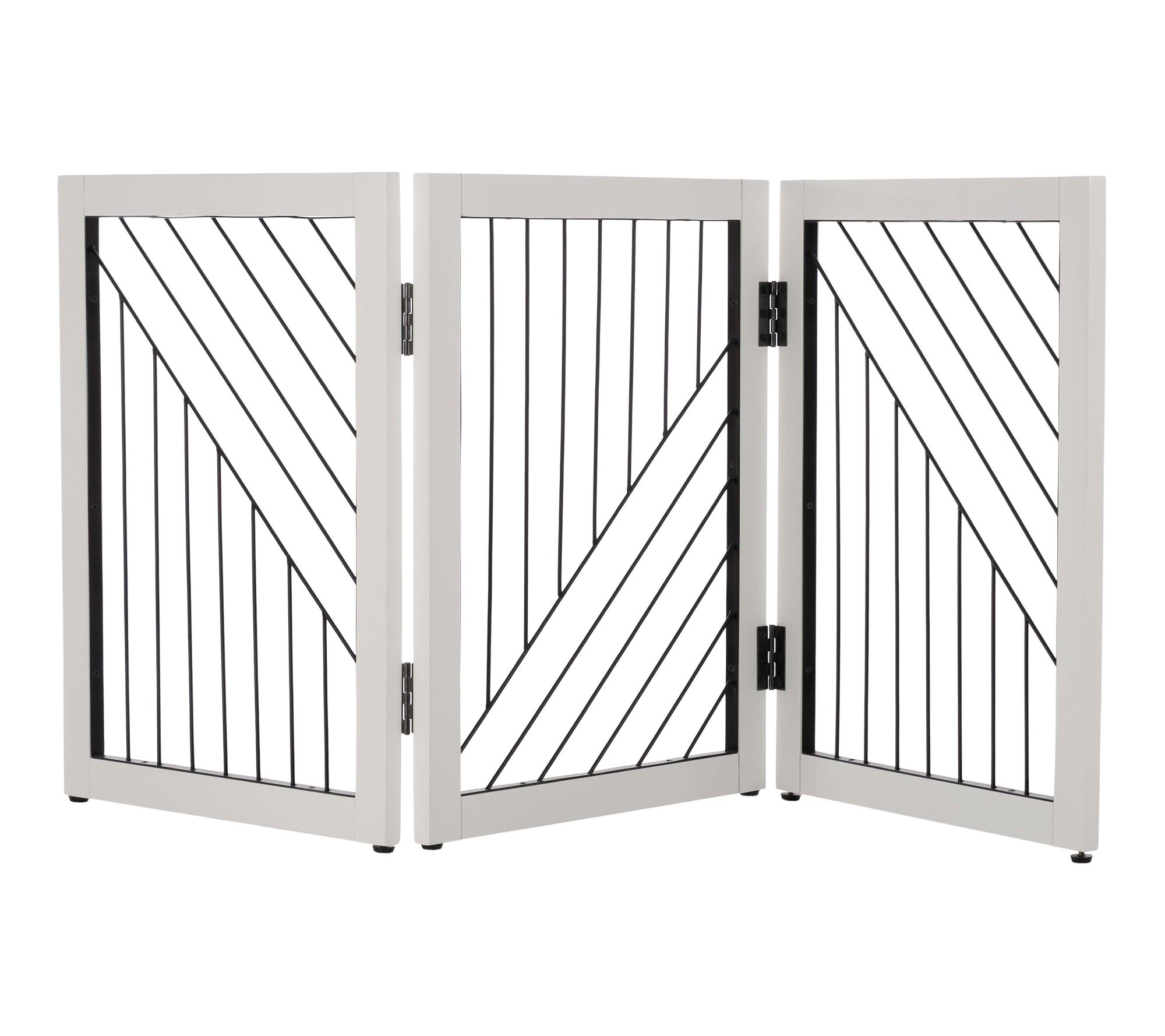 PETMAKER Freestanding Dog Gate 3 Panel Foldable Indoor Fence