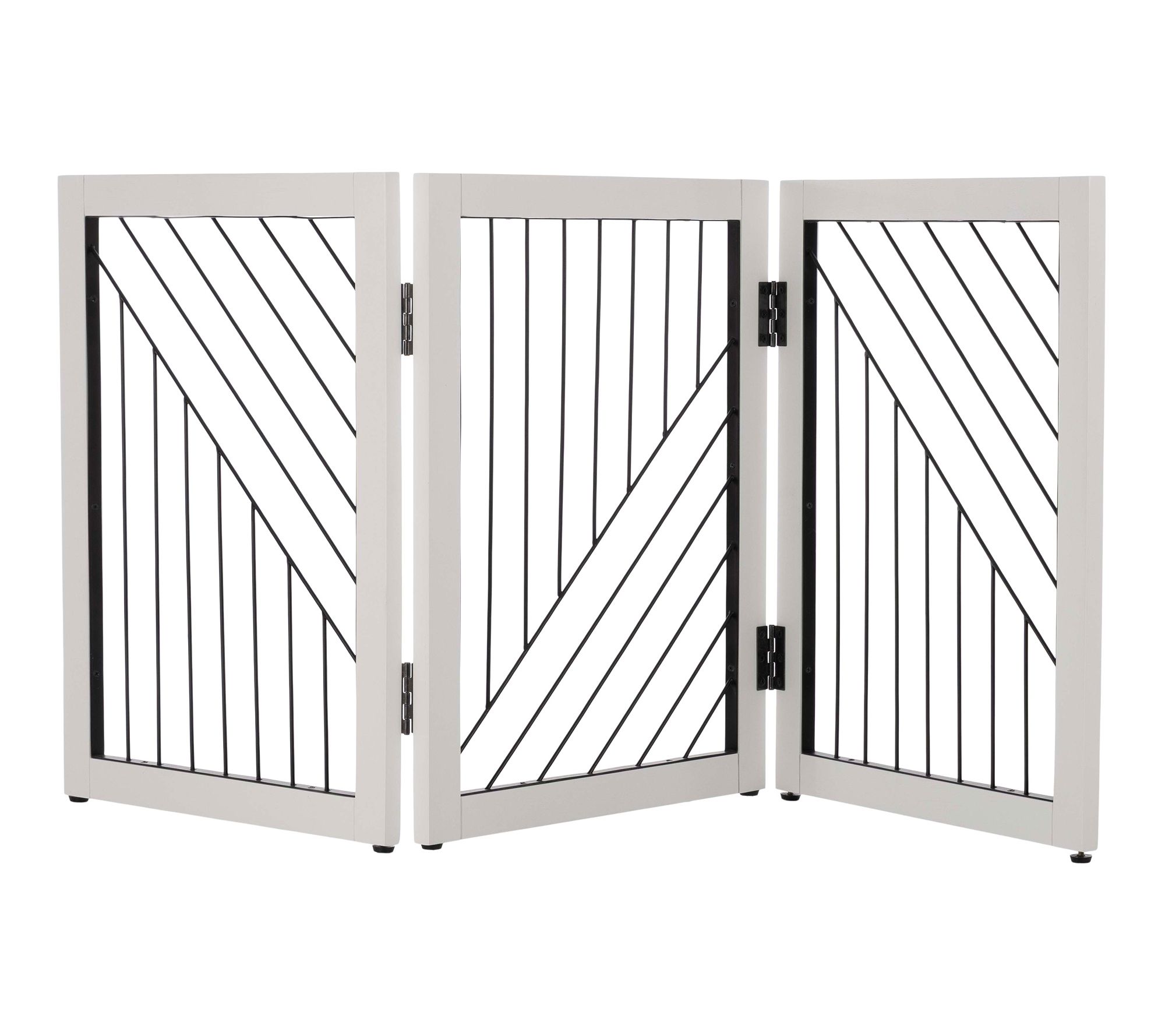 PETMAKER Freestanding Dog Gate 3 Panel Foldable Indoor Fence