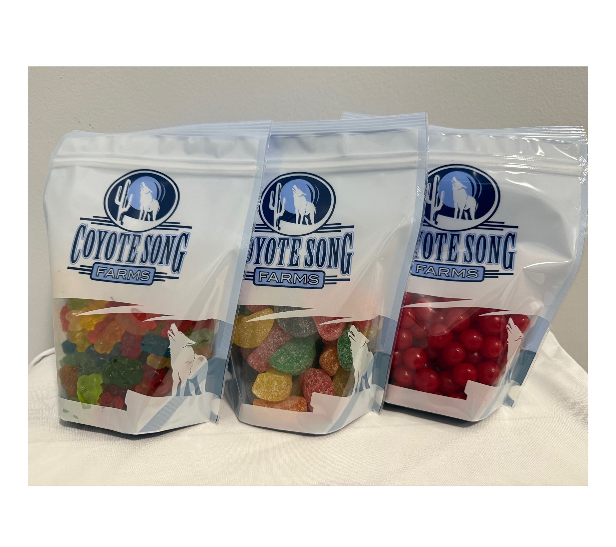 Coyote Song Farms (3) 1lb Bags Gummy Candy Variety Pack