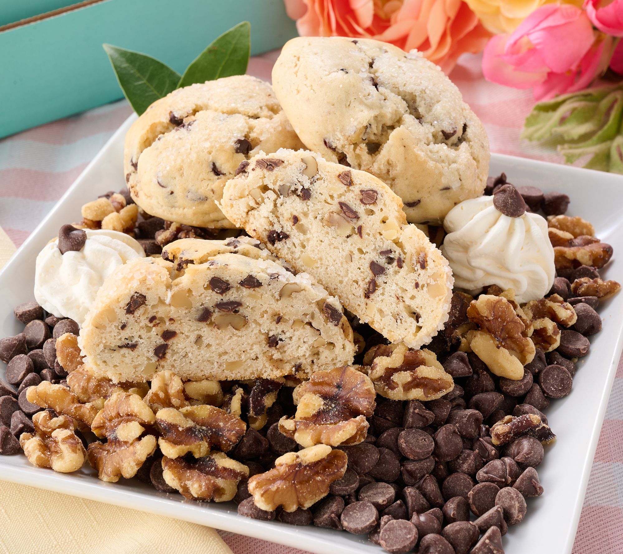 SH5/4 Hahn's Bakery 12 Individually Wrapped Scones in Spring Box