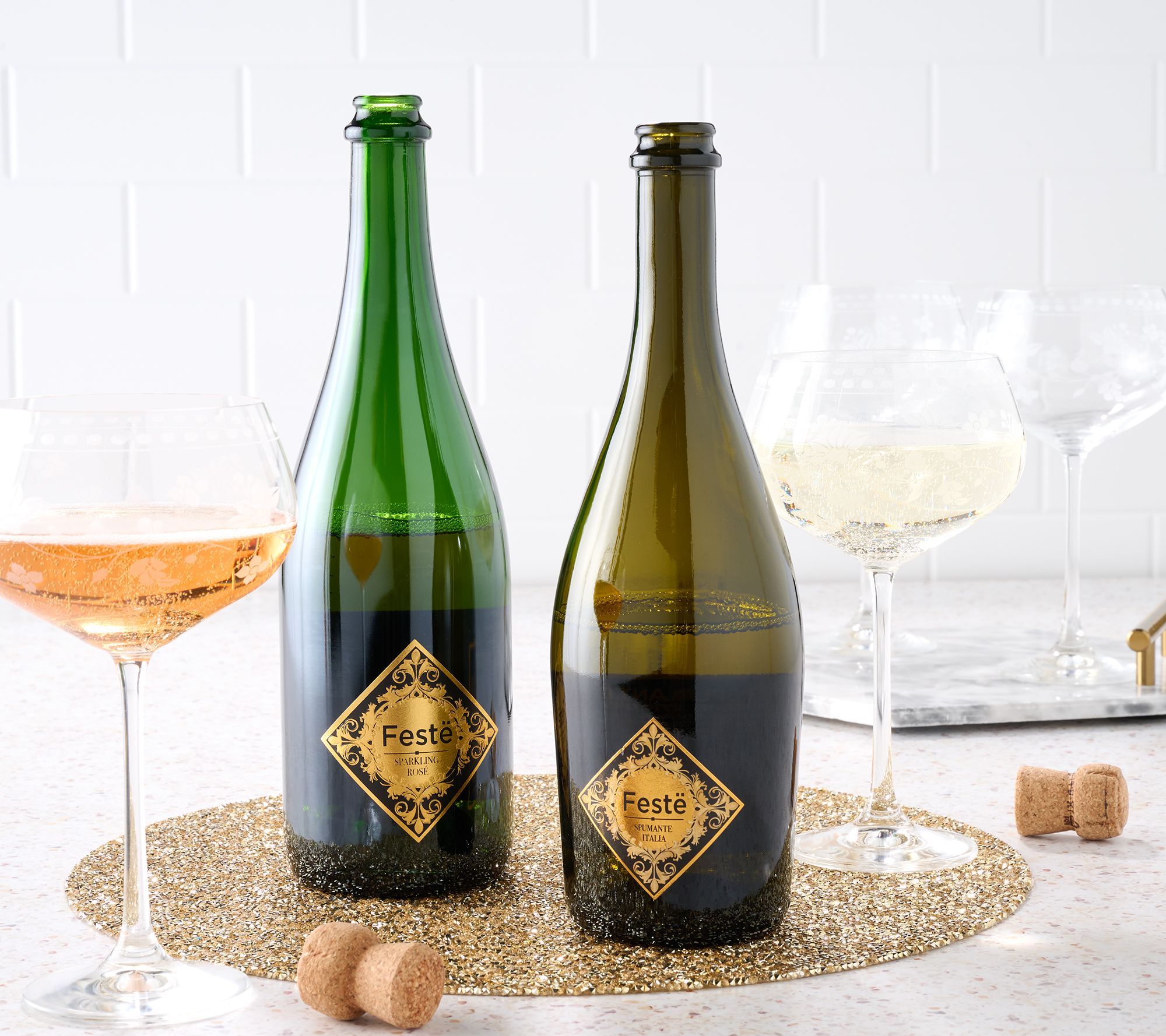Vino Voyage (2) 750ml Bottles Feste Sparkling Wine Auto-Delivery