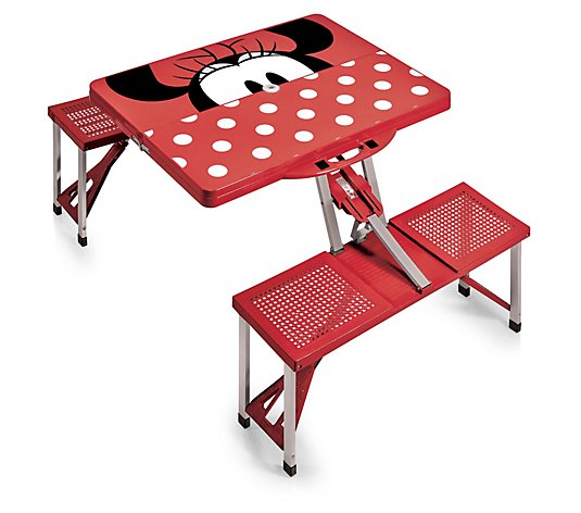 Minnie Mouse Portable Folding Picnic Table withSeats