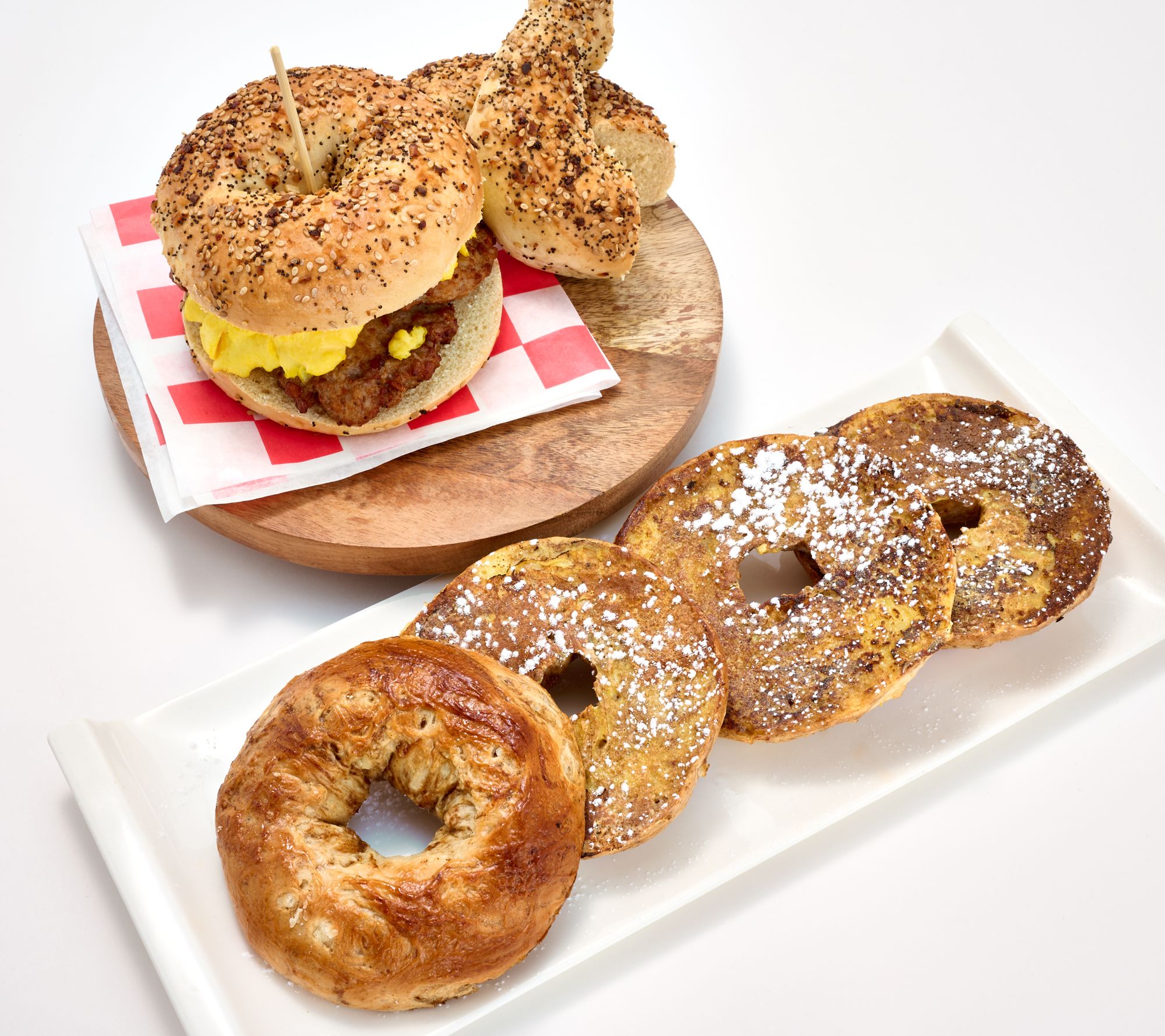 Just Bagels (24) 4 oz NYC French Toast, Everything, or Plain Bagels