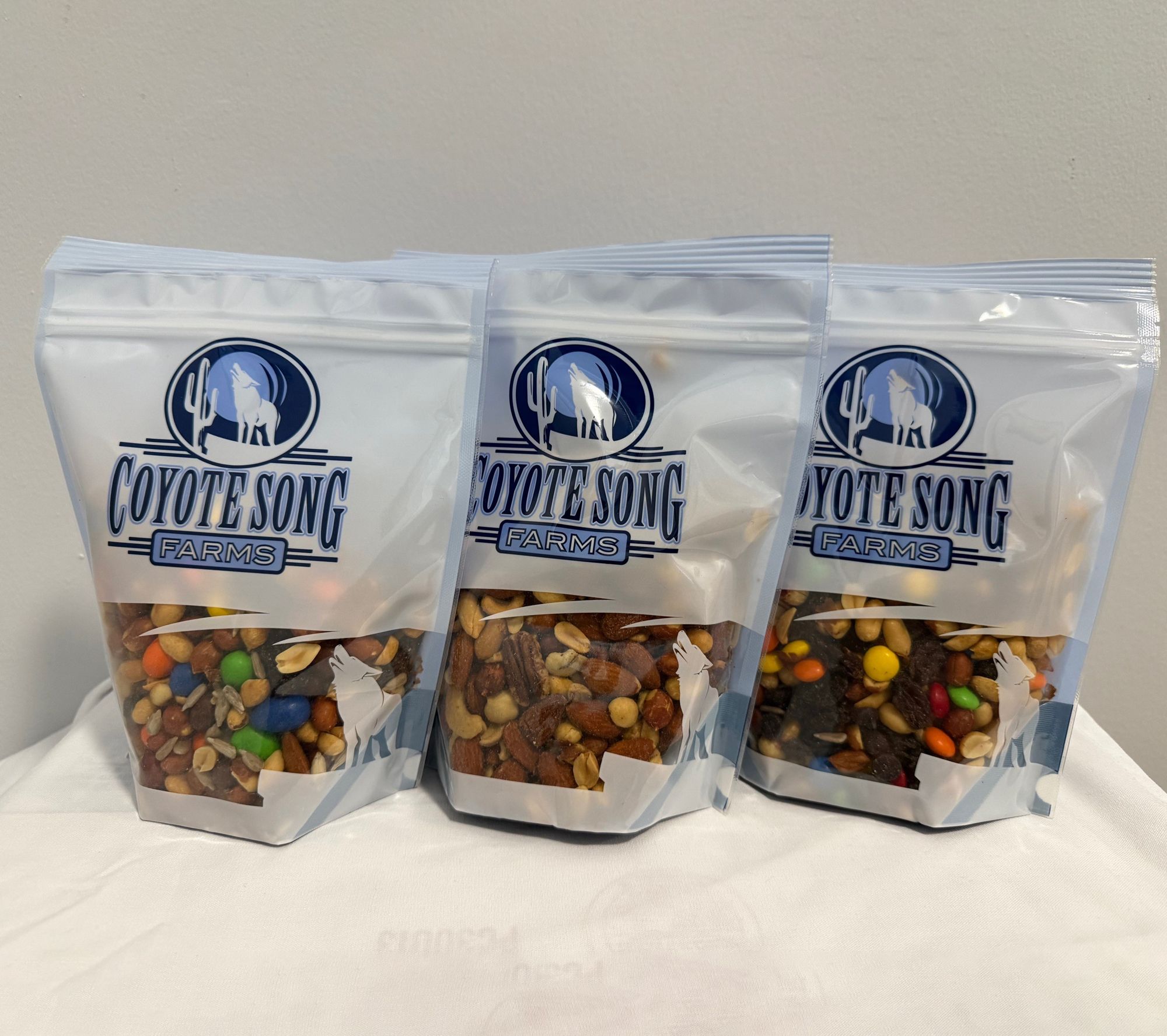 Coyote Song Farms (3) 1lb Bags Mixed Nuts Assortment