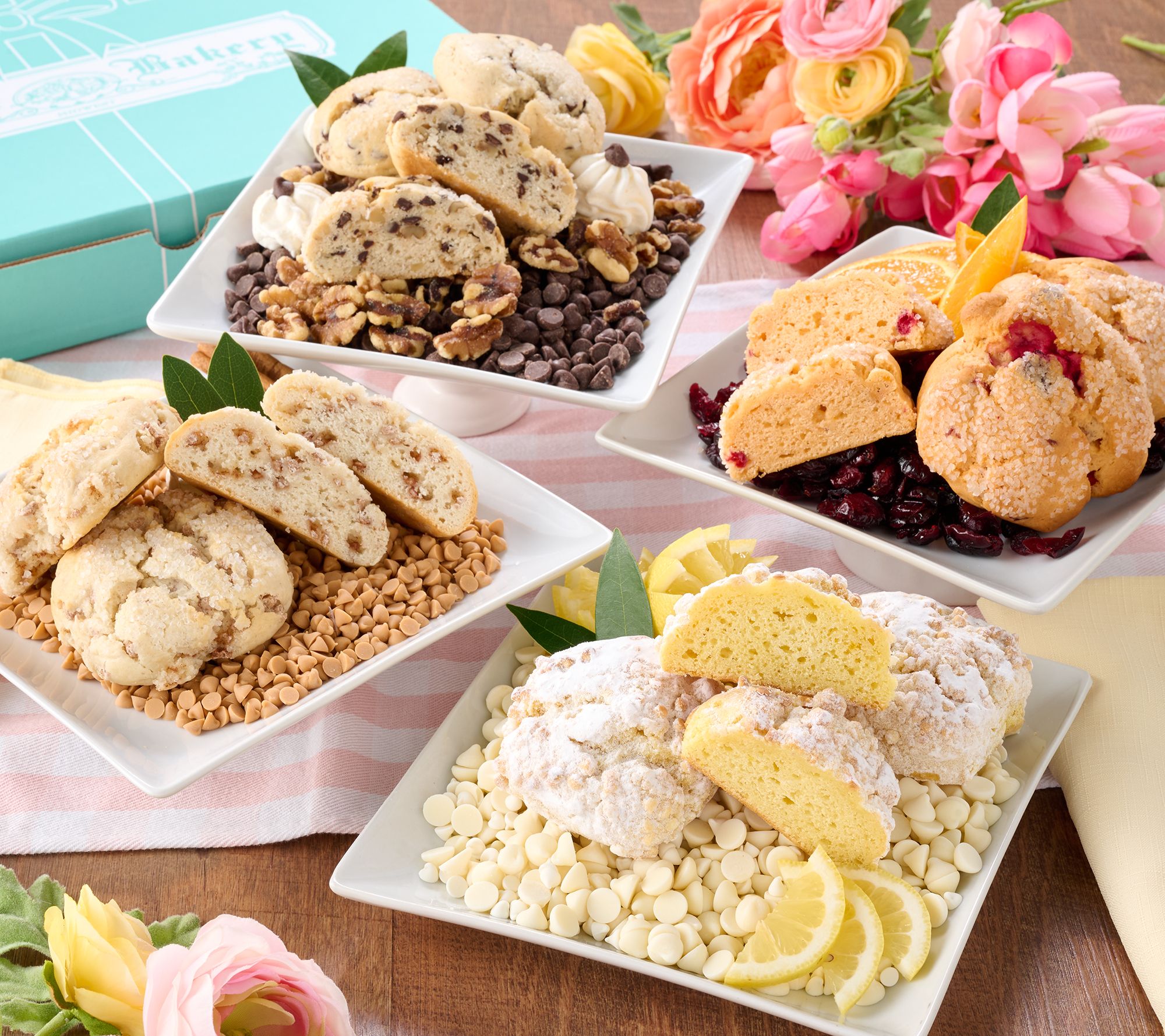 Hahn's Bakery 12 Individually Wrapped Scones in Spring Gift Box
