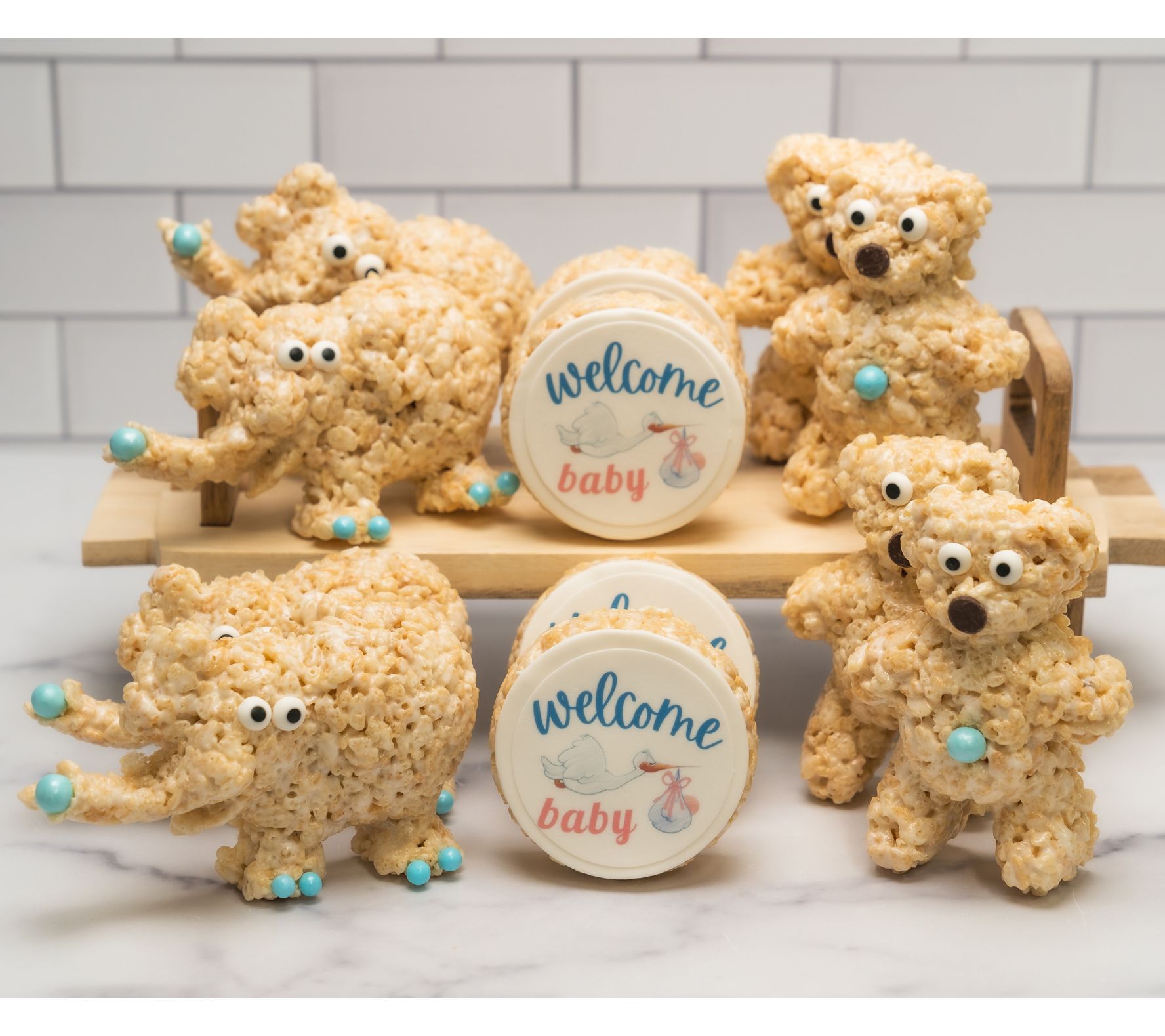 Creative Crispies 12 Piece Baby Blue Gift Set