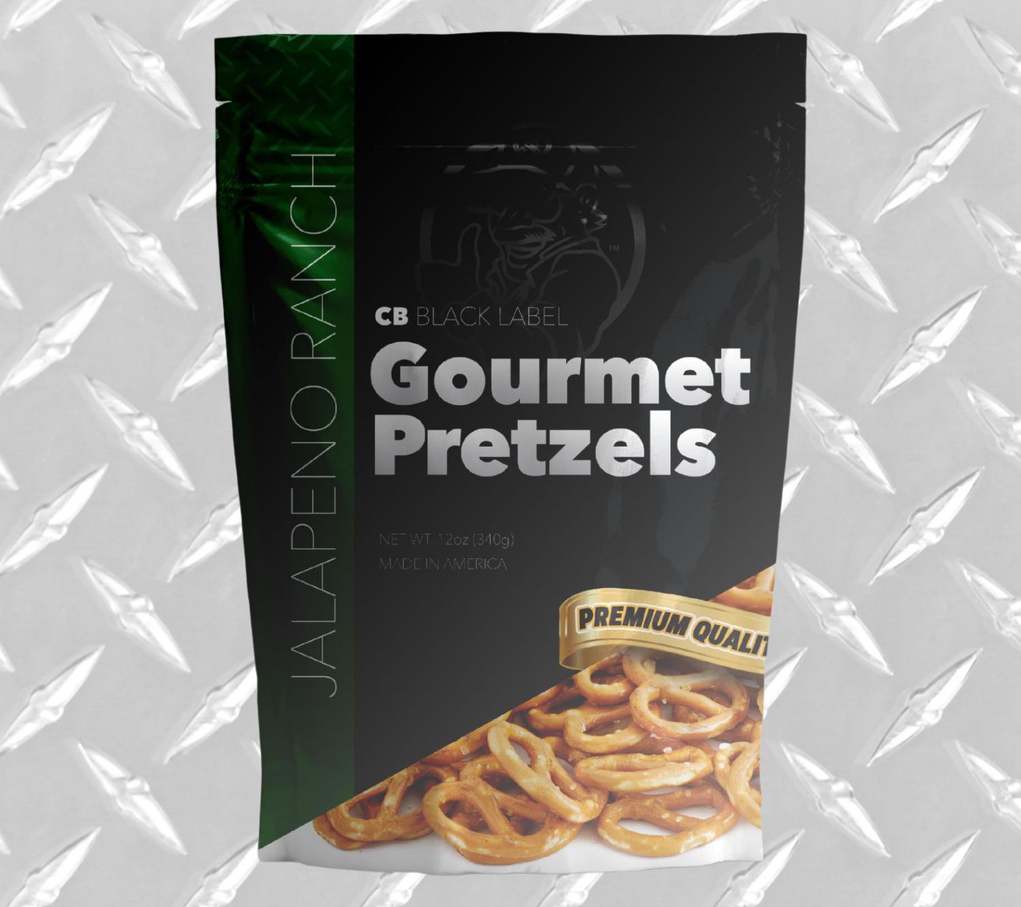 CB Black Label (3) 12oz Bags Jalapeno Ranch Mini Twist Pretzel