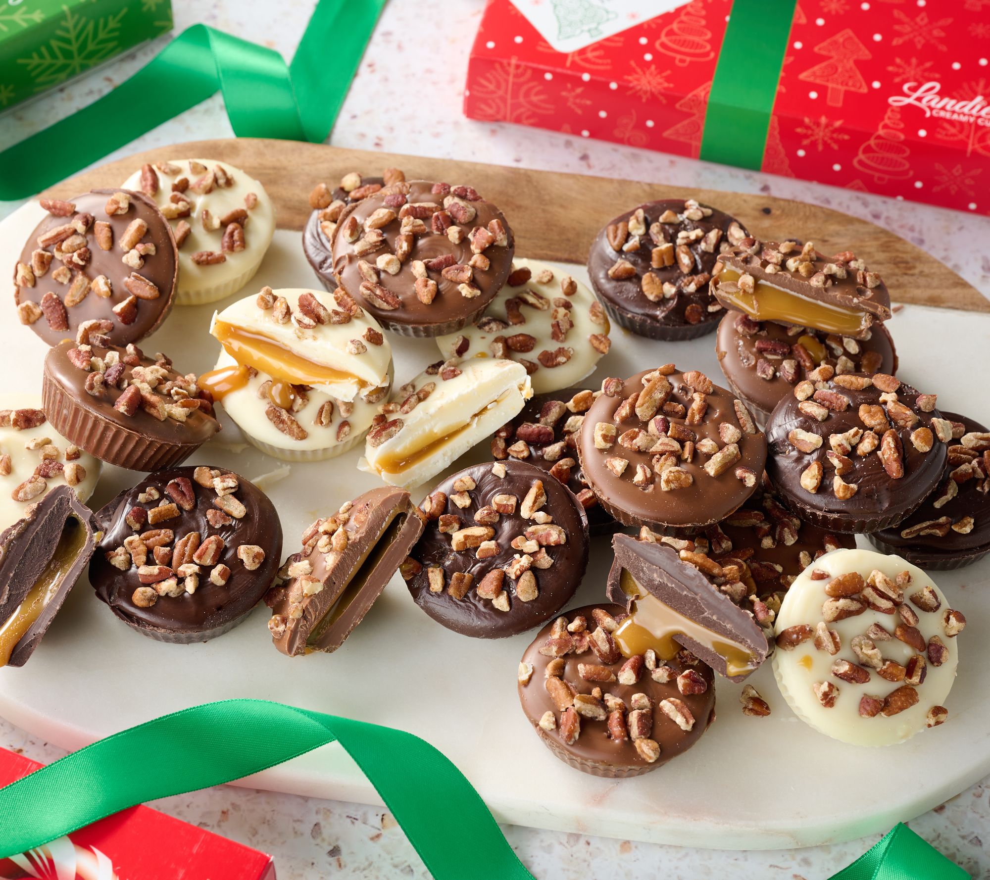 SH12/9 Landies Candies 27pc Jumbo Choc Caramel Pecan Cups