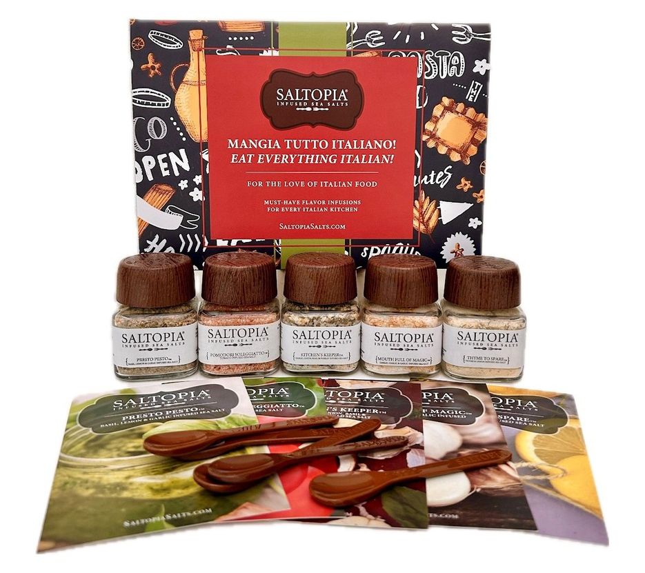 Italian Food Lovers 5 Flavor Spice Gift Set