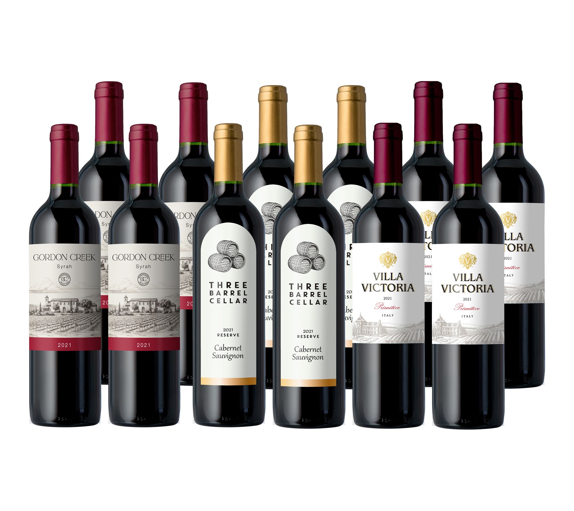 Vino Voyage Bold Reds 12 Bottle Set