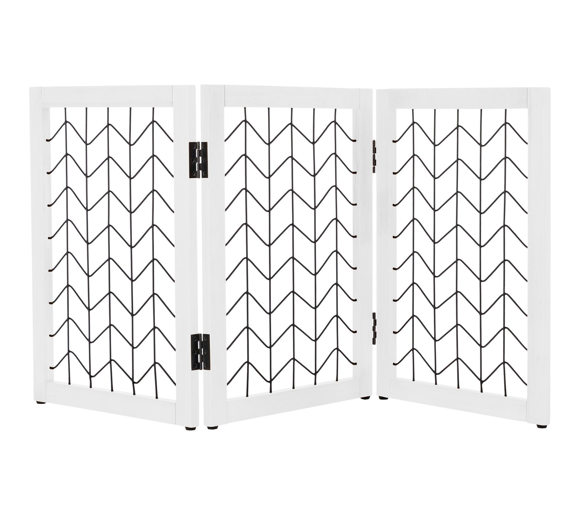 PETMAKER Freestanding Dog Gate 3 Panel Foldable Modern Design