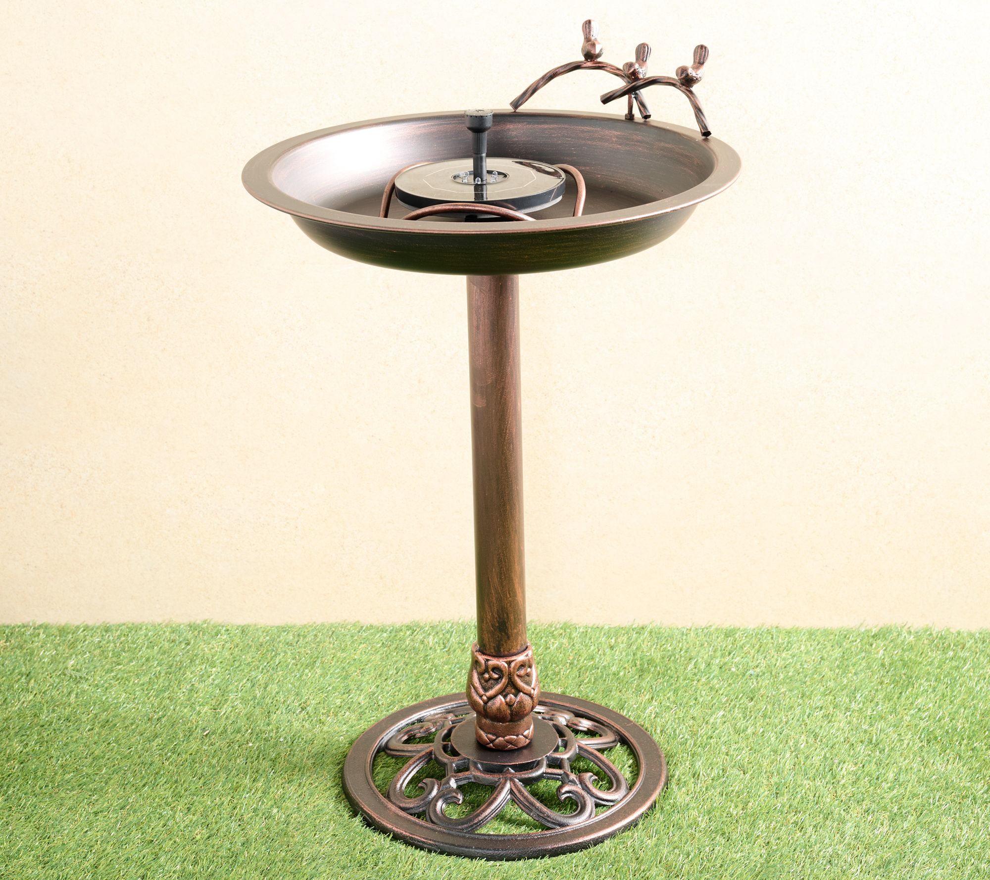 Bernini Padru Solar Fountain and Birdbath