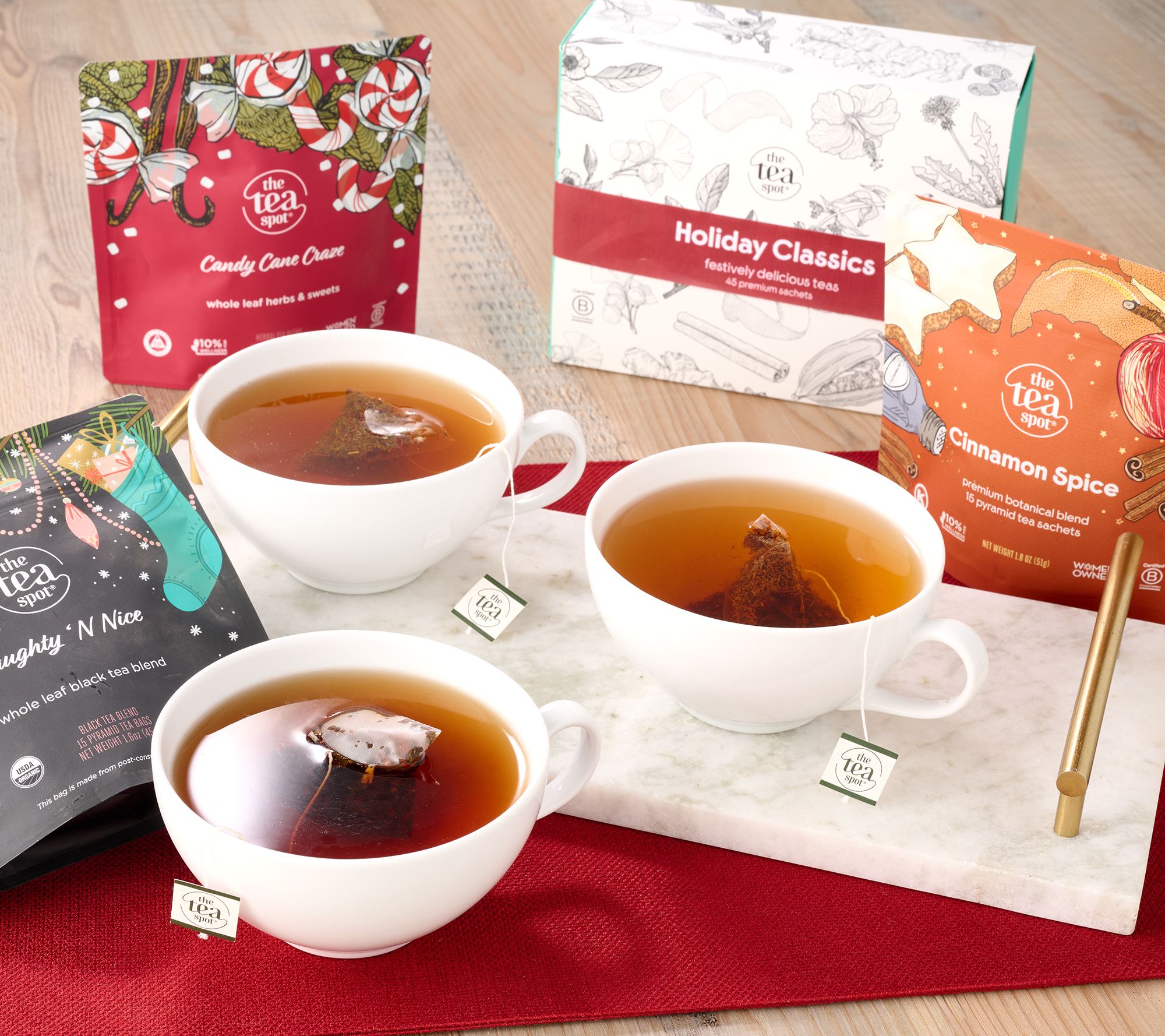 SH11/9 Tea Spot 45 Whole Leaf Pyramid Tea Sachets In Gift Box