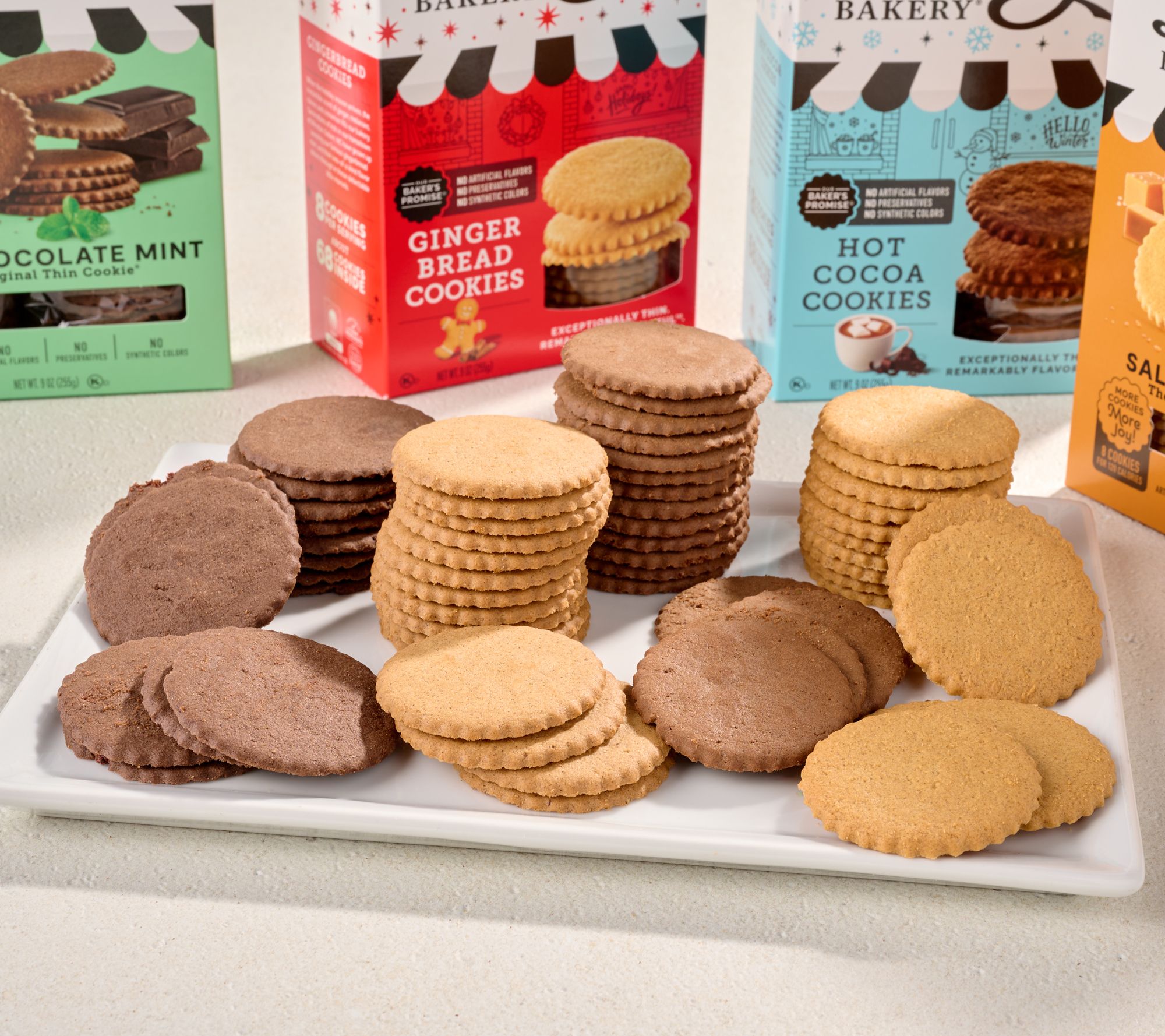 SH11/9 Dewey's Bakery 280pc Moravian Style Cookie Thin Assortment