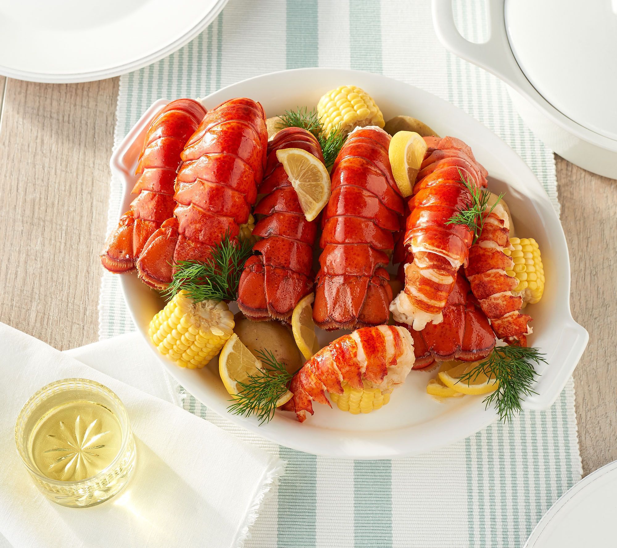 Greenhead Lobster (12) 45oz Lobster Tails with Skewers &Butter
