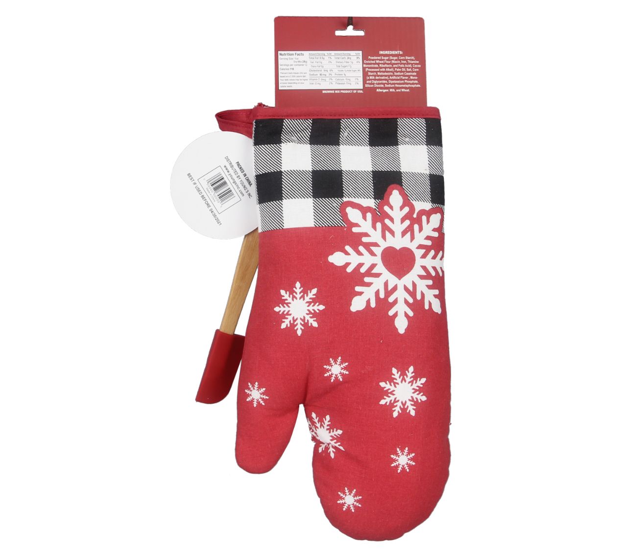 Random 1 Christmas Oven Mitt, Oven Pad, Christmas Baking Oven Set